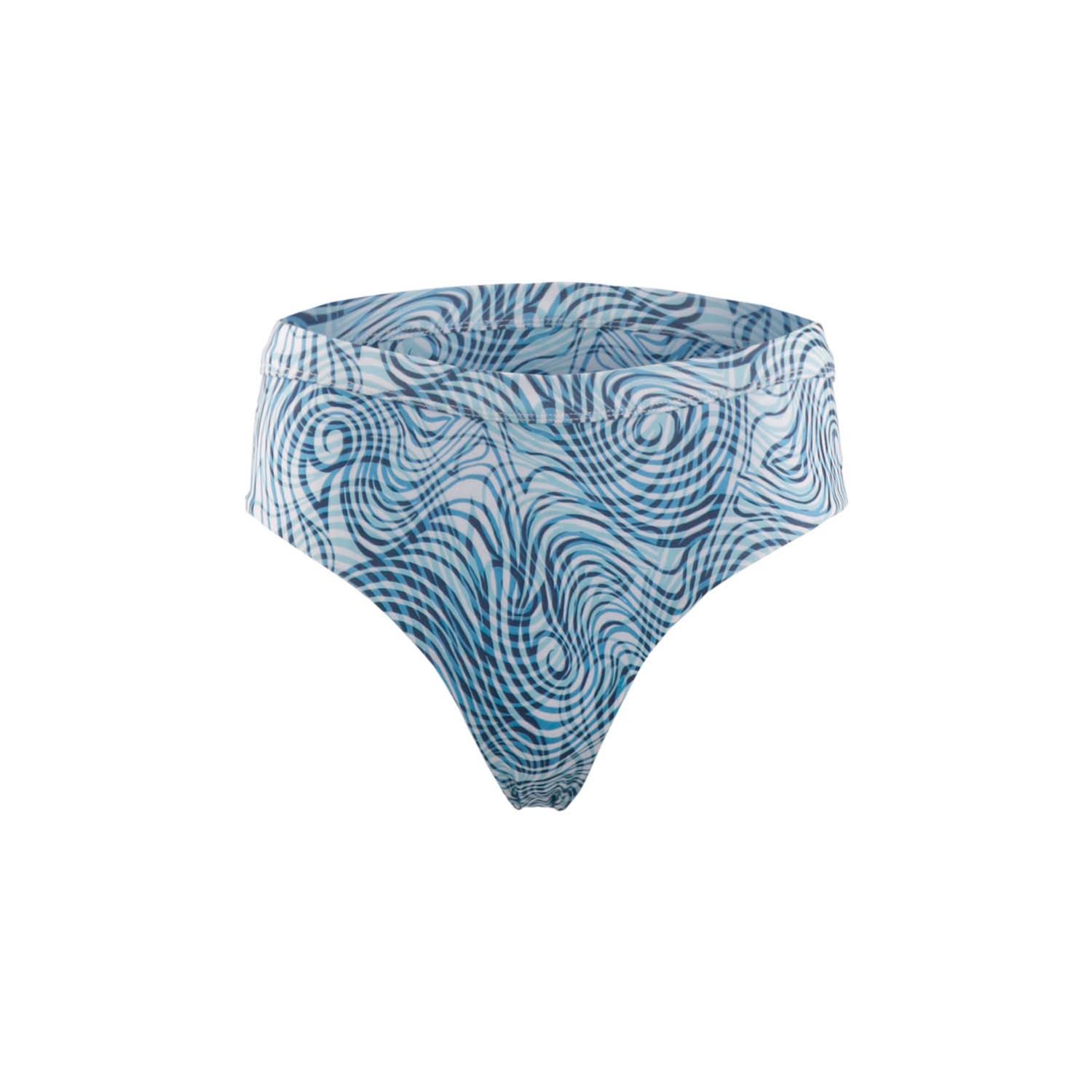 Morrato Bali Women's Athena Bikini Bottom Topographical Blue In Blue