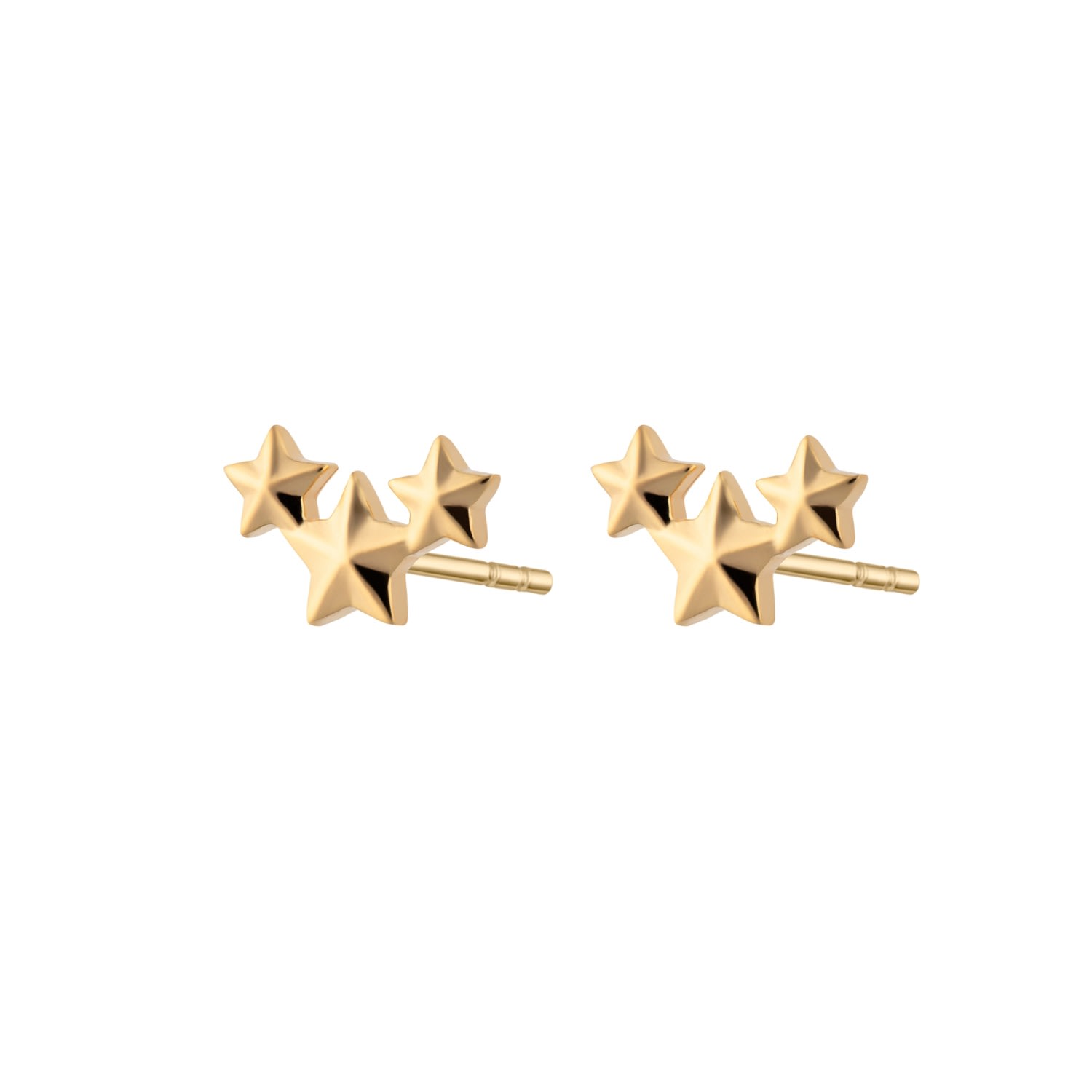 Women’s Gold Plated Star Cluster Stud Earrings Lily Charmed