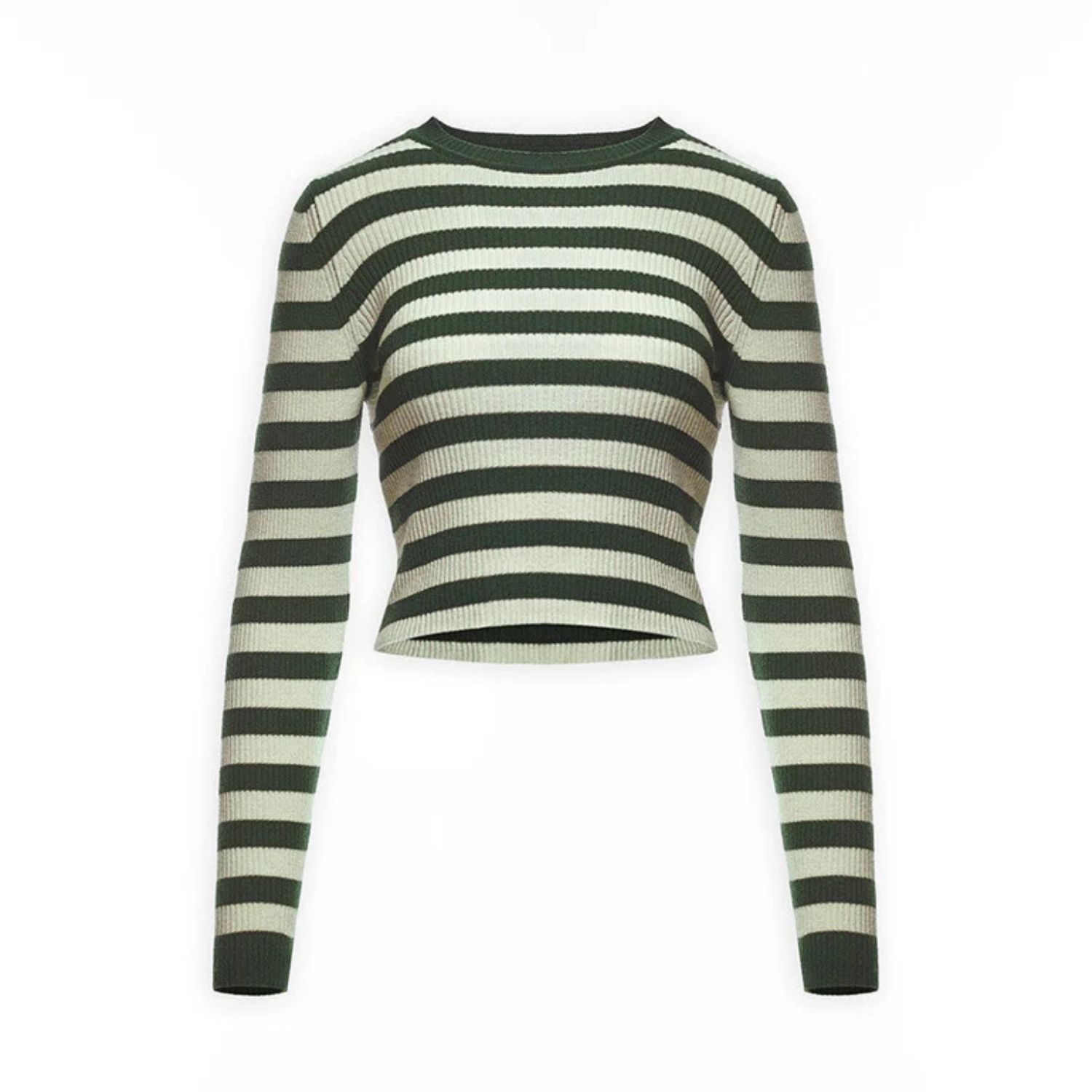 Sel Women's The Marianne Sweater In Green/white