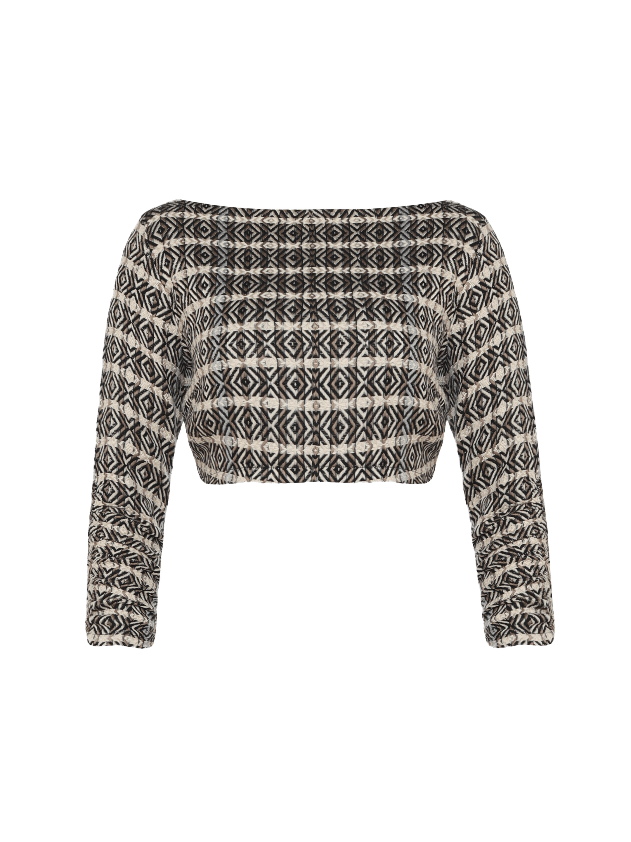 Women’s Neutrals / Black / Grey Mosaic Top Extra Small Transcend