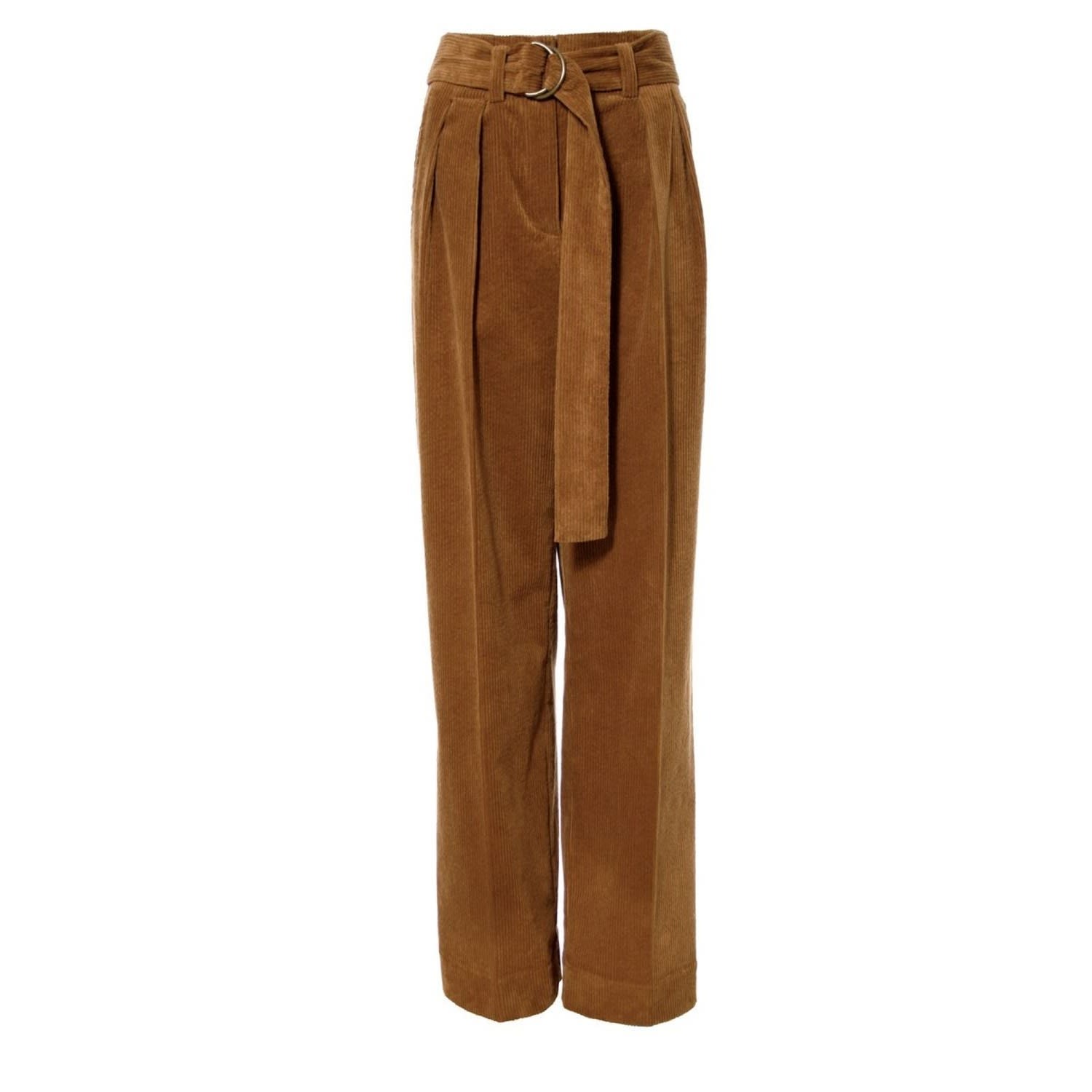 Aggi By Halewski Women's Brown Janice Toffee Trousers In Brown