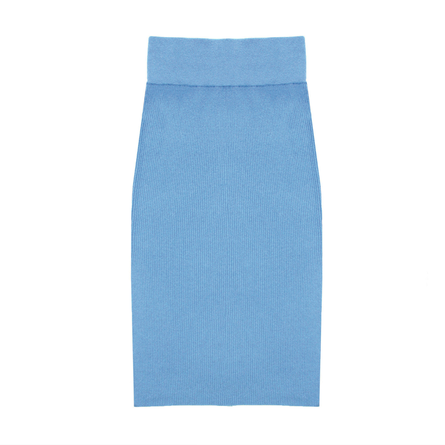 Zenzee Women's Cashmere Midi Knit Skirt - Sky Blue In Blue