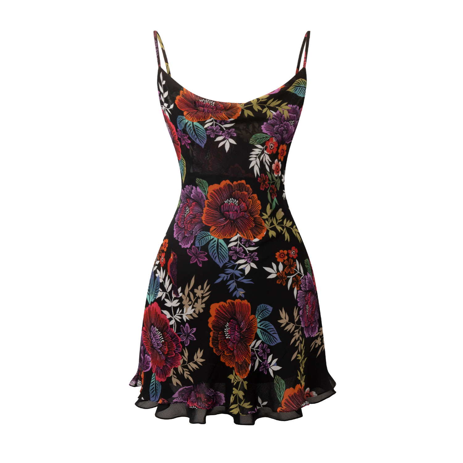 Women’s La Dolce Vita Floral Summer Mini Dress Extra Small Lily Phellera