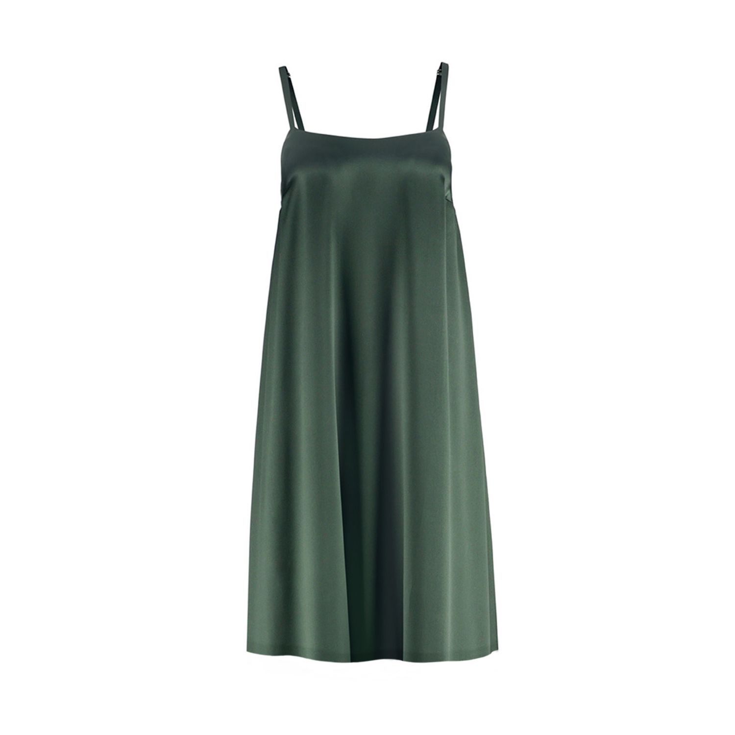 Women’s Midi Trapeze Dress ’Aphrodite’ In Rich Green Extra Small Alas