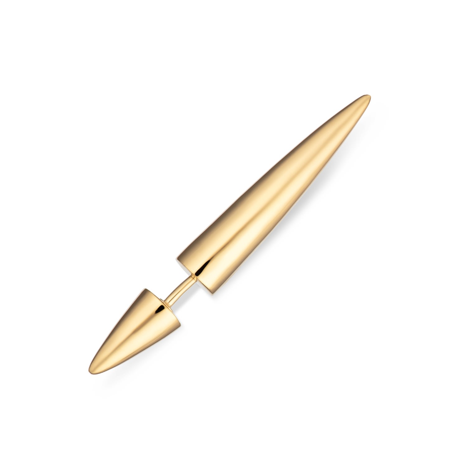 Scream Pretty Women's Gold Spike Double Sided Stud Single Earring In Gold