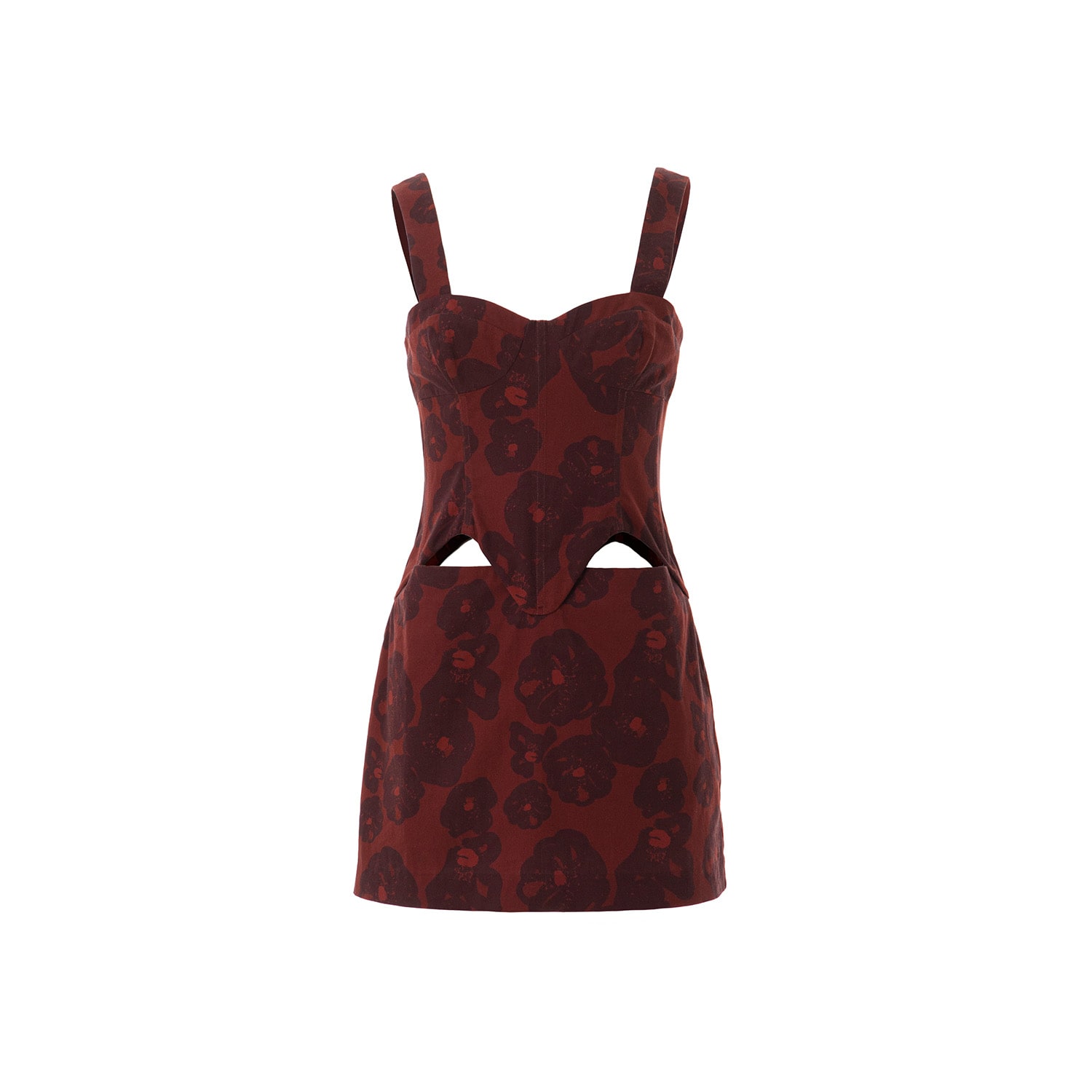 Zhadère Women's Pink / Purple / Red Enamorada In Amapola Mini Dress In Pink/purple/red