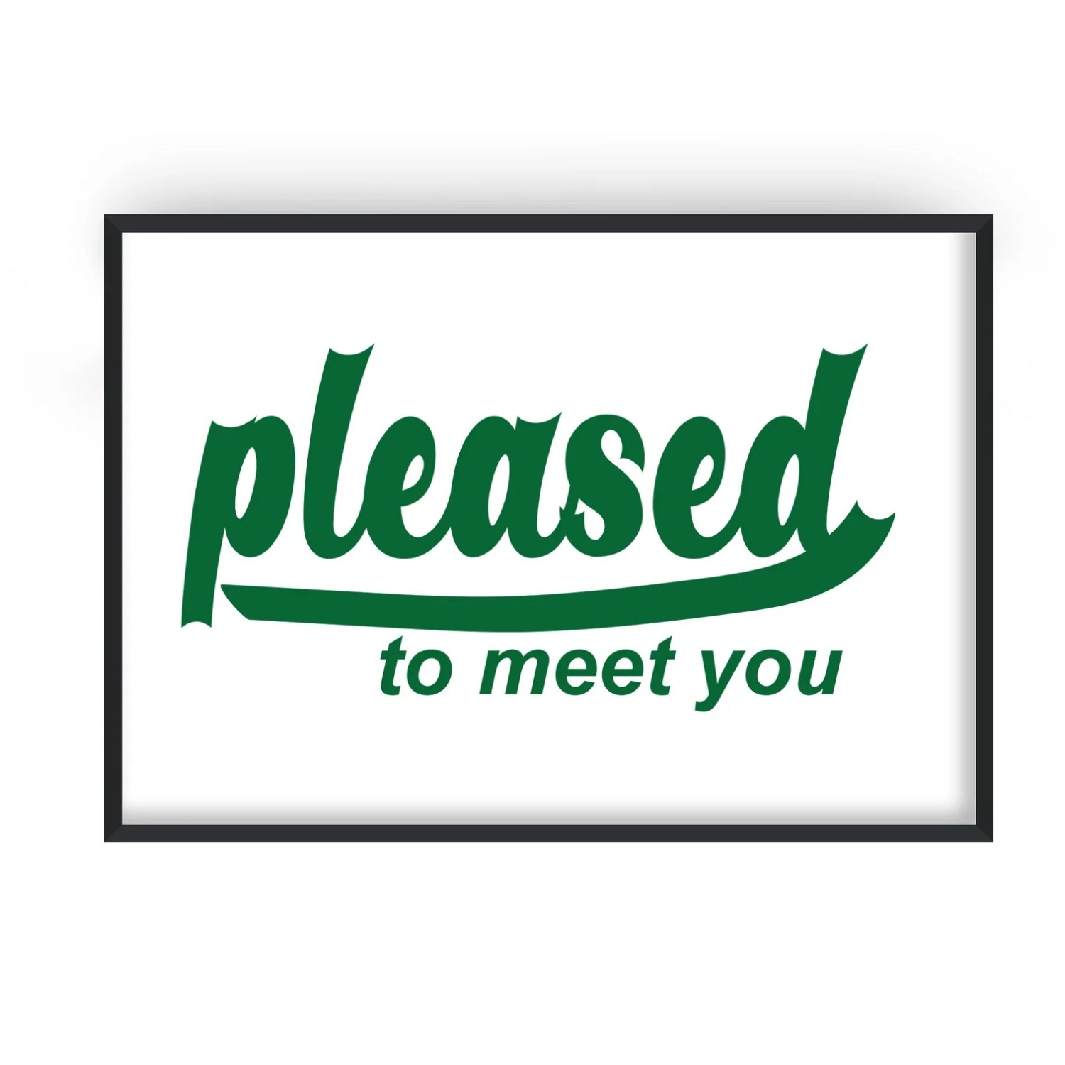 Fanclub Green Pleased To Meet You Retro Music Giclée Art Print A2 In Green