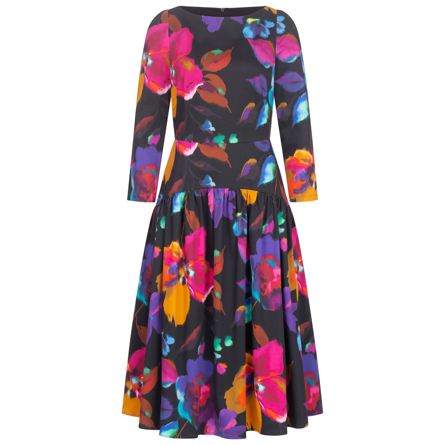 Women’s Floral Drop-Waist Dress Small Marianna DÃ©ri