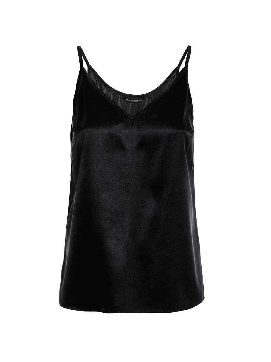 Women’s Anna Silk Top Black Large Helene Galwas