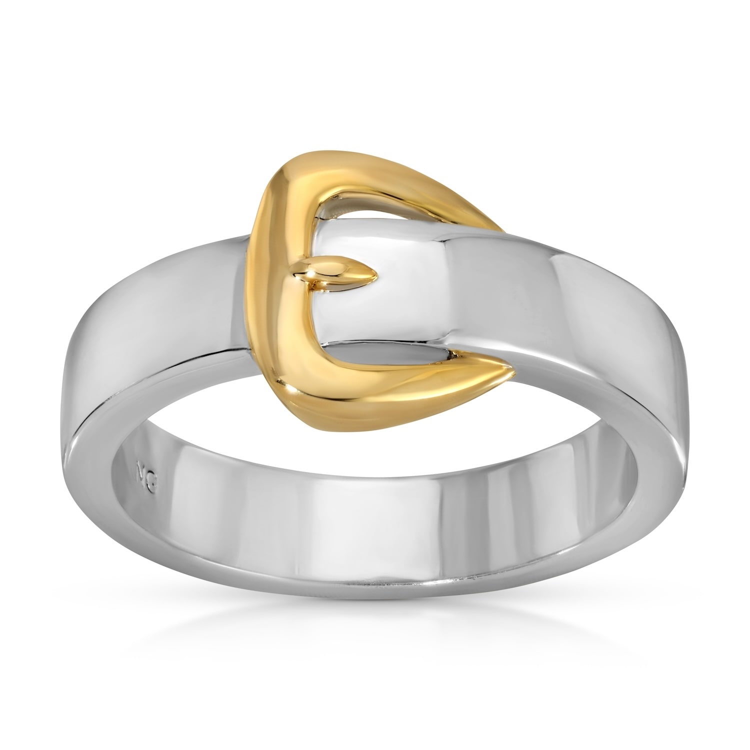Native Gem Women's Silver / Gold Hipster Belt Ring In Multi