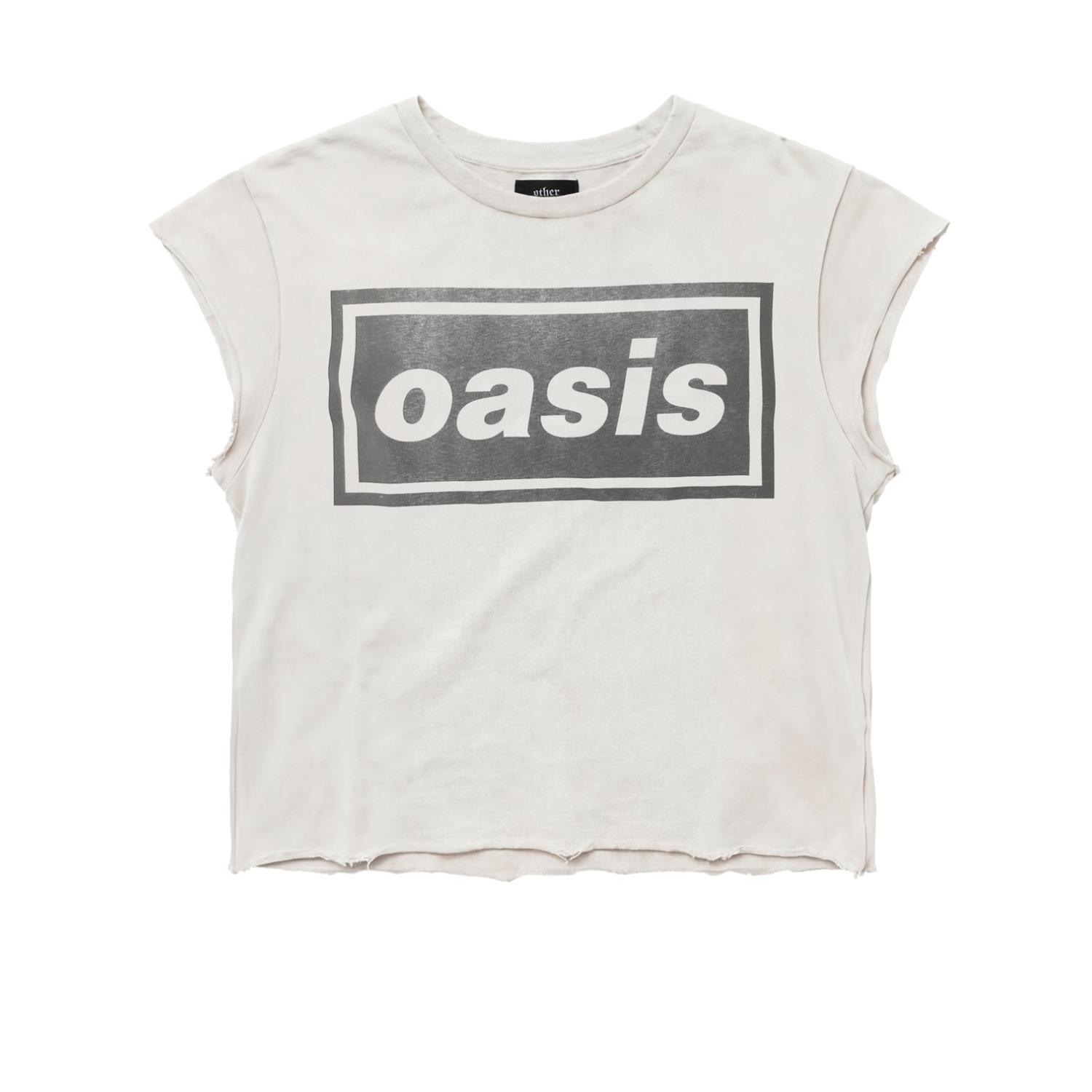 Other Uk Men's White Oasis Raw Edge Vintage T-shirt