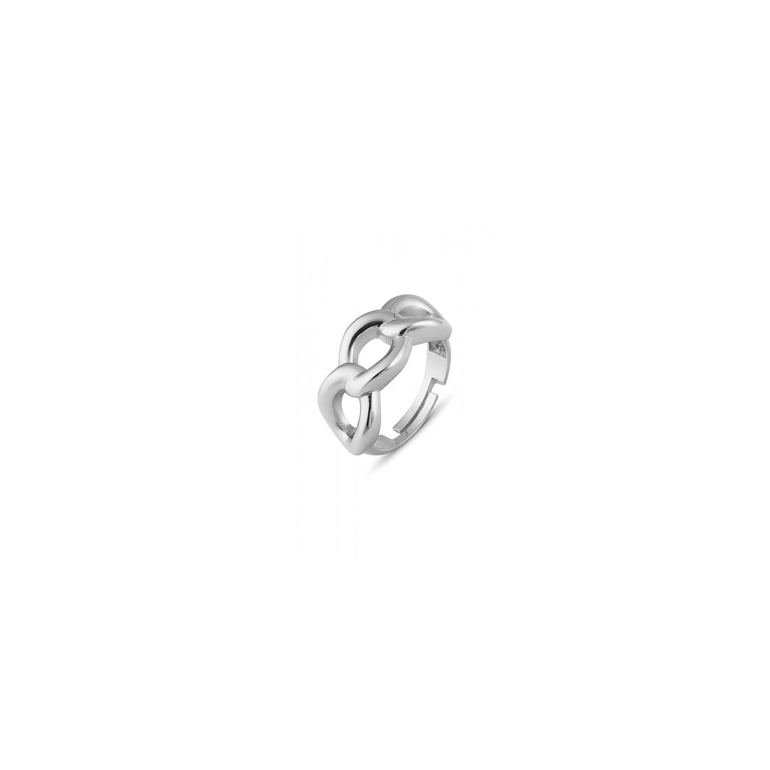 Spero London Women's Chunky Three Chain Sterling Silver Adjustable Statement Ring - Silver In Silver