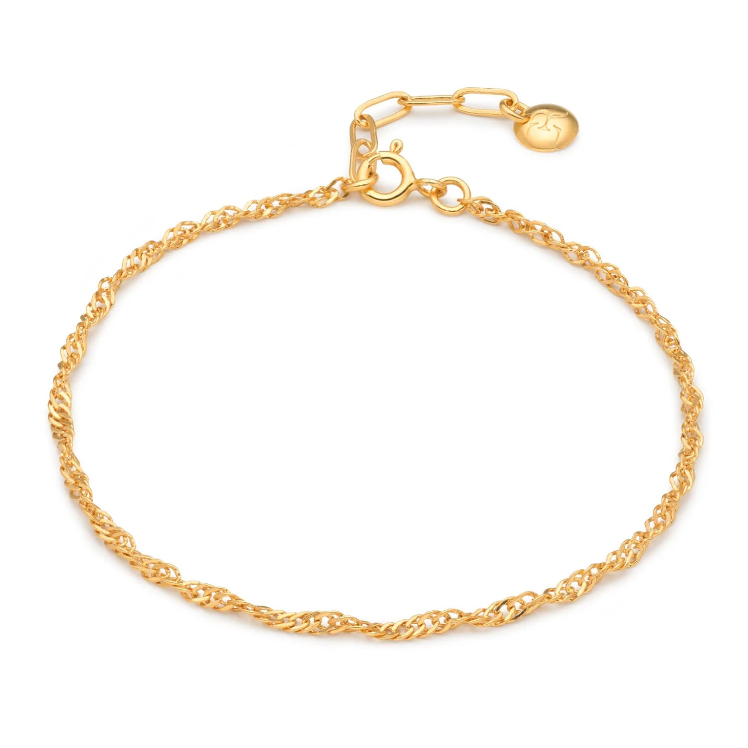 Eva Remenyi Women's Gold Twisted Chain Bracelet In Gray