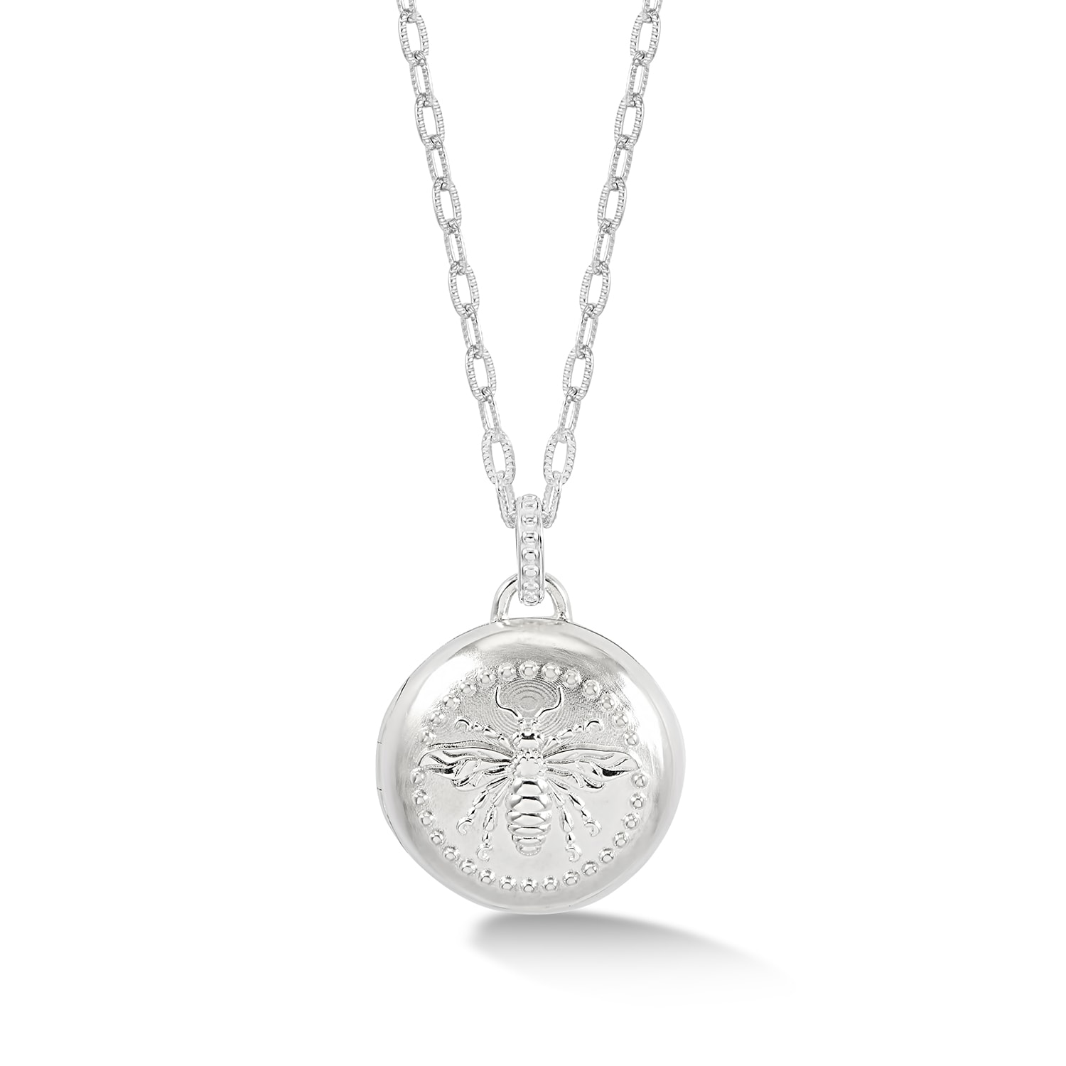 Dower & Hall Women's Queen Bee Locket In Silver In Metallic
