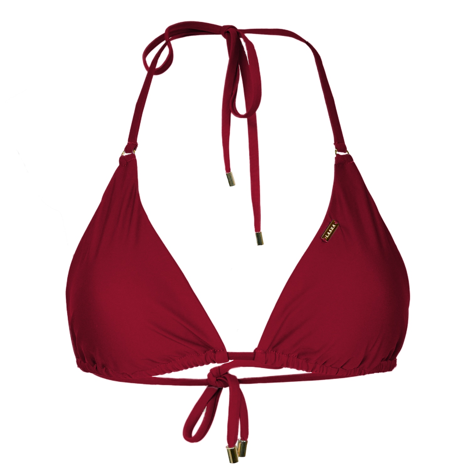 Women’s Rio Triangle Bikini Top - Red Small Laara Swim
