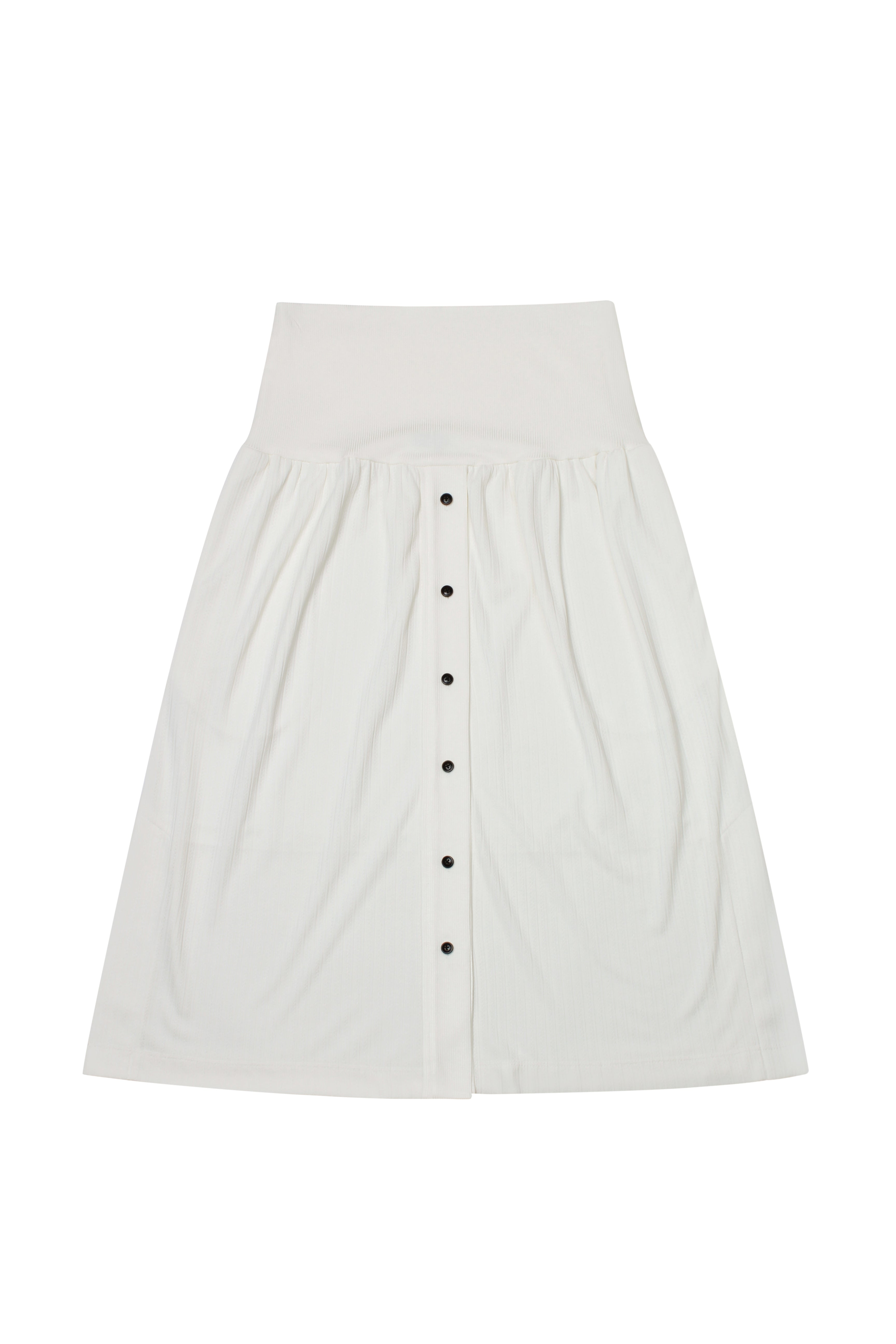Yibri Women's White Jersey Knit Skirt