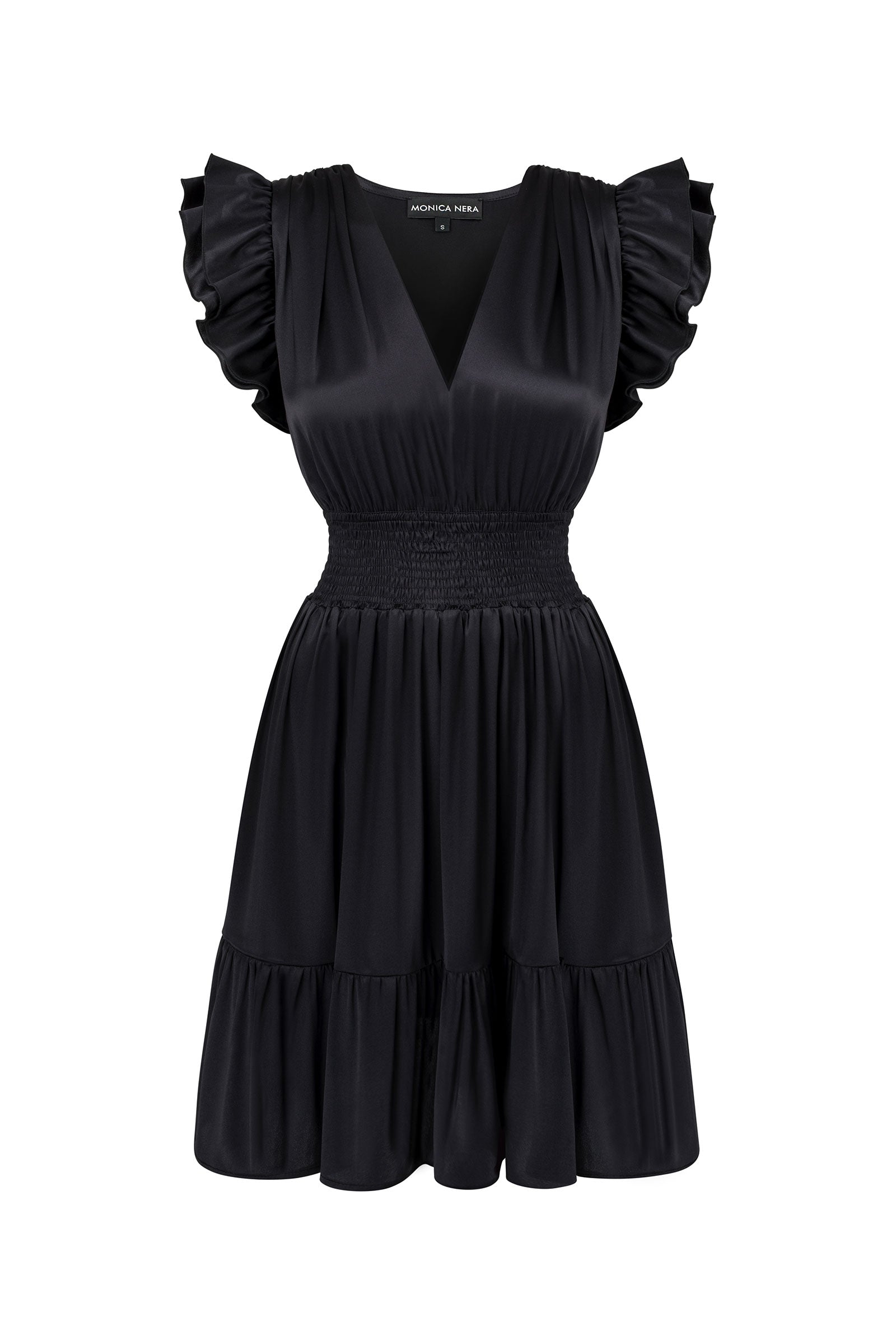 Monica Nera Women's Cathie Silk Dress - Black