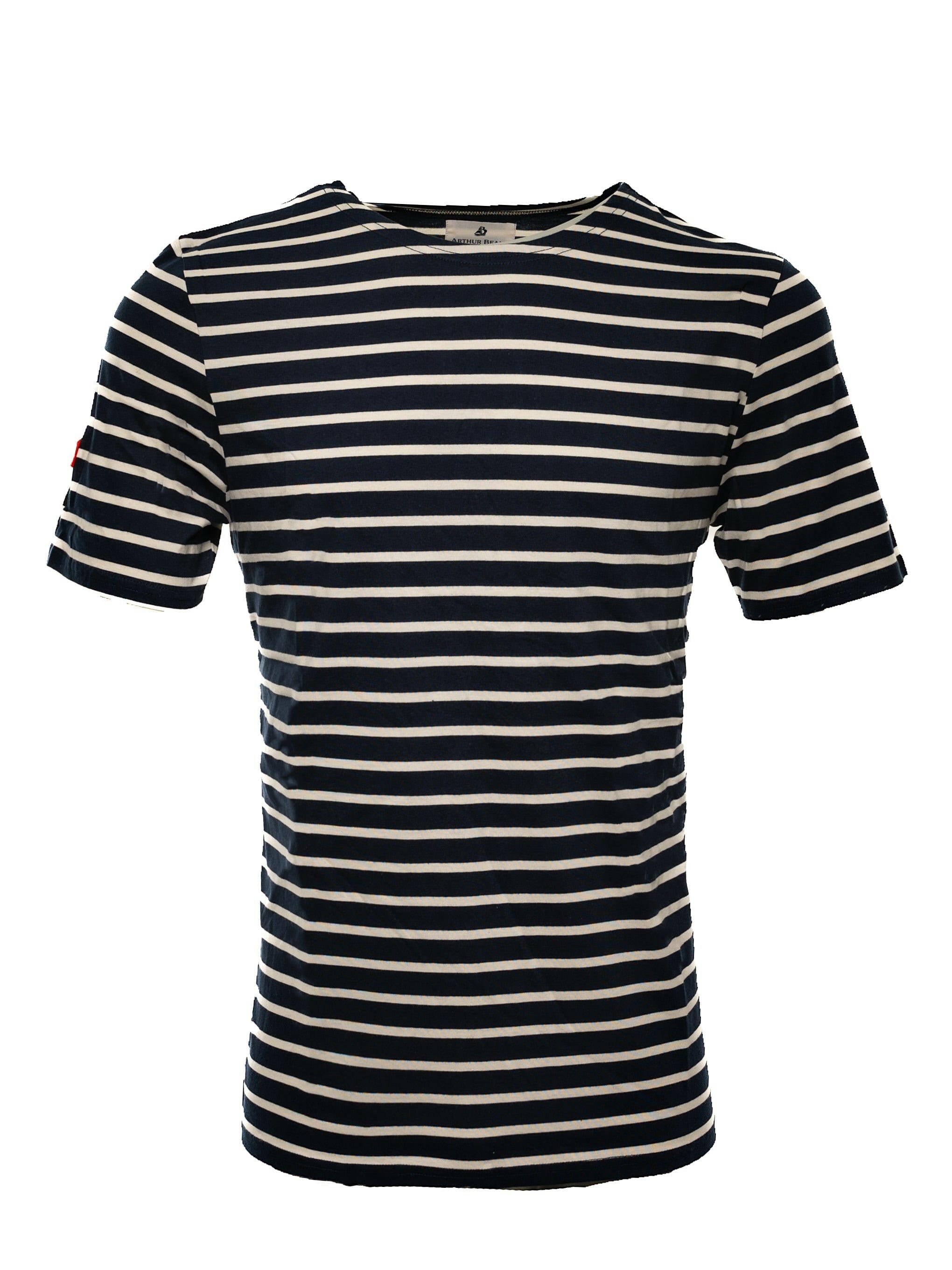 Arthur Beale Men's Blue  Striped T- Shirt In Blue