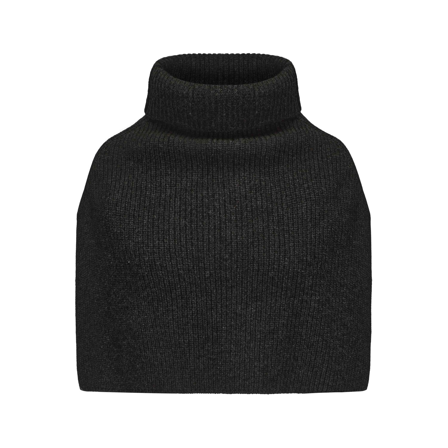 Mute By Jl Women's Grey Wool Neck Warmer Charcoal