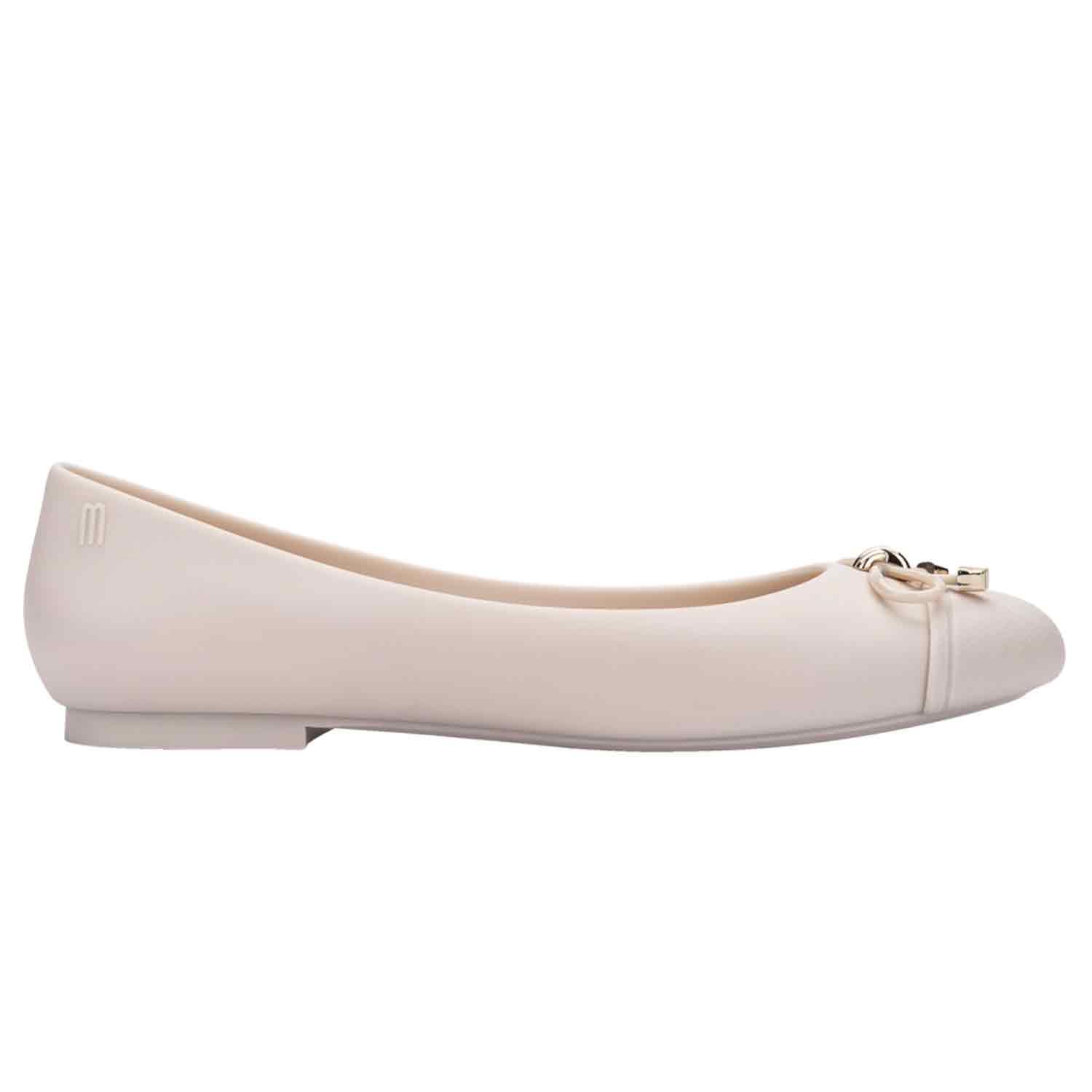 Melissa Women's Neutrals Doll V Ballet Flat - Light Beige In Beige