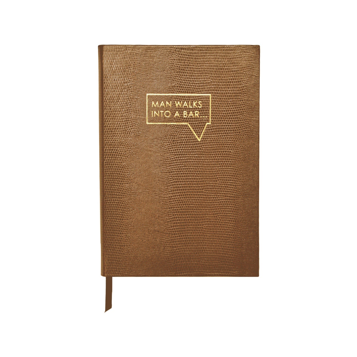 Brown ’Man Walks Into A Bar’ Notebook Sloane Stationery