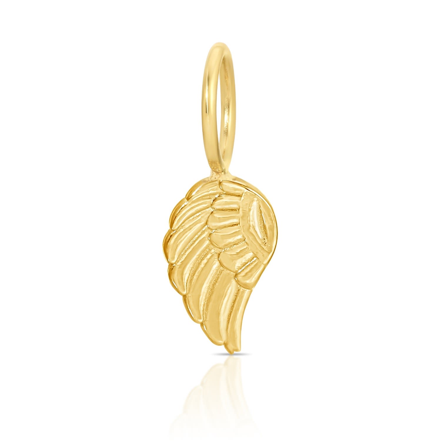 Maya Brenner Women's Charm Pendant - Angel Wing Yellow Gold