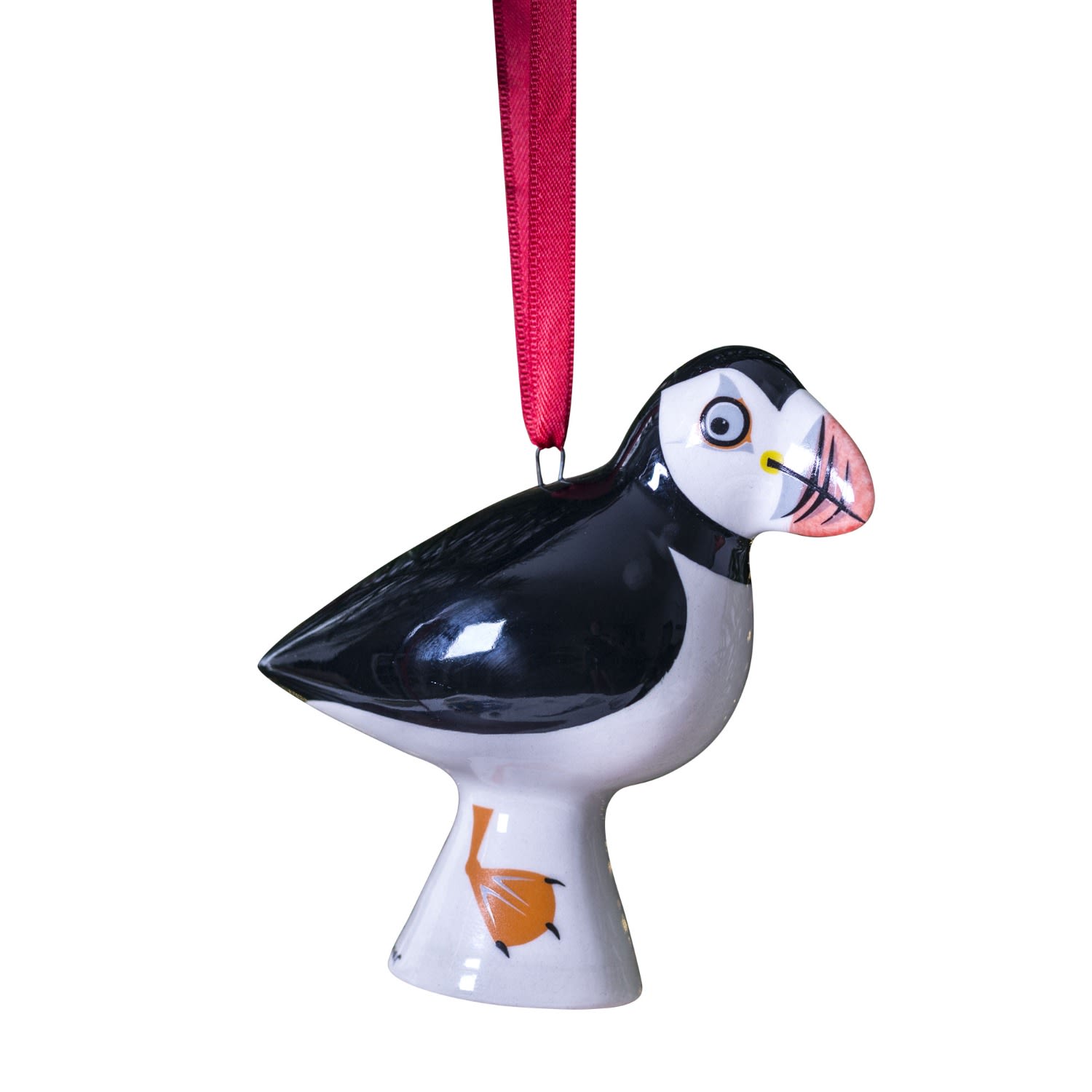 Black / White Puffin Hanging Decoration Hannah Turner