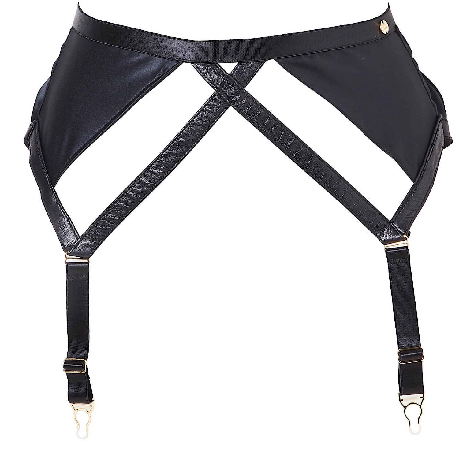 Something Wicked Women's Black Jade Suspender Garter Belt In Black