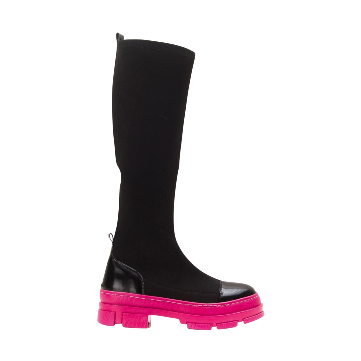 Prologue Shoes Women's Pink Bella Black & Fuchsia Scuba Boot