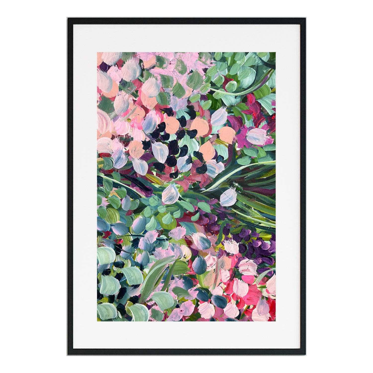 Pink / Purple Violet Wonder - Abstract Floral Print Jessica Slack Studio