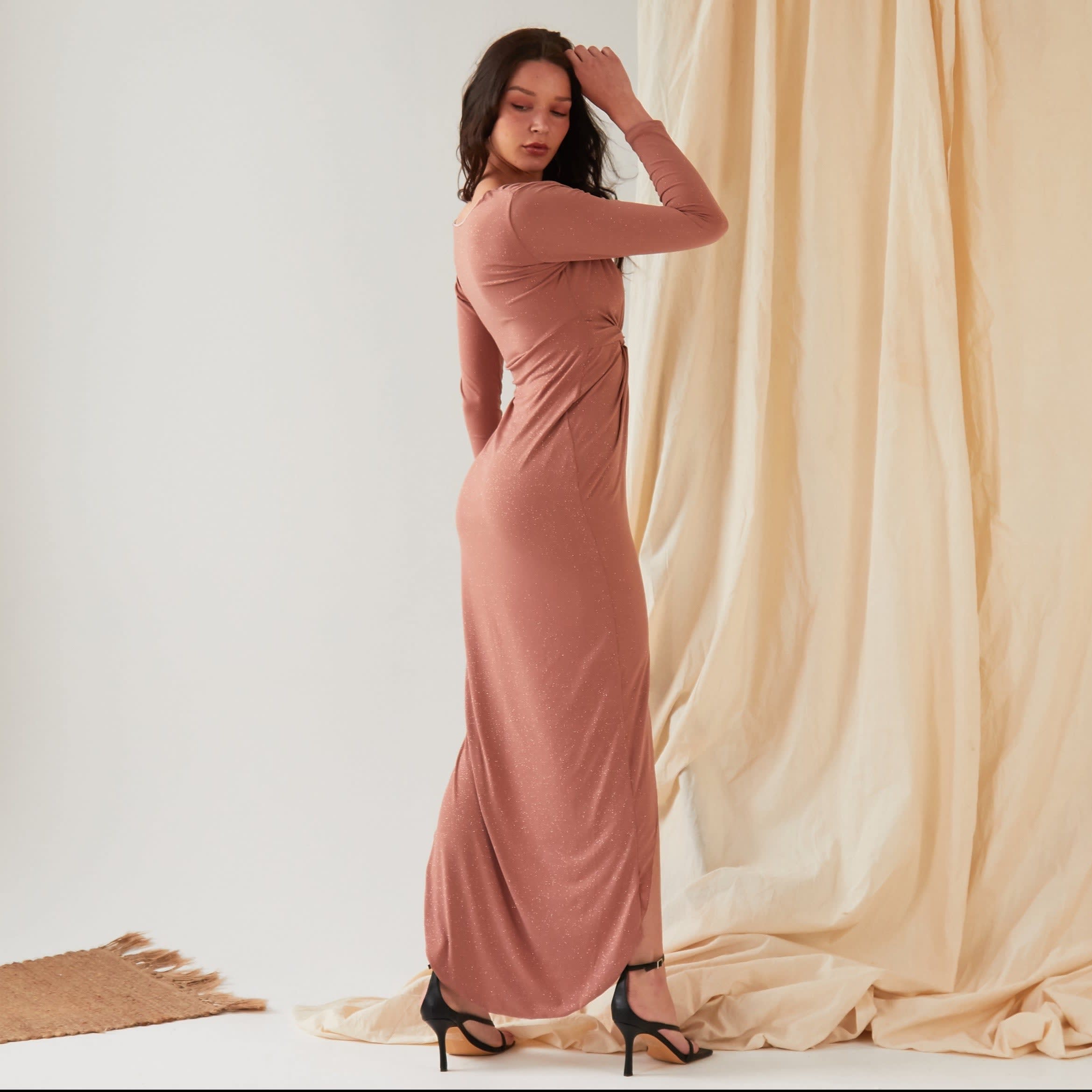 Twist Knot Front Dress | Sarvin | Wolf & Badger