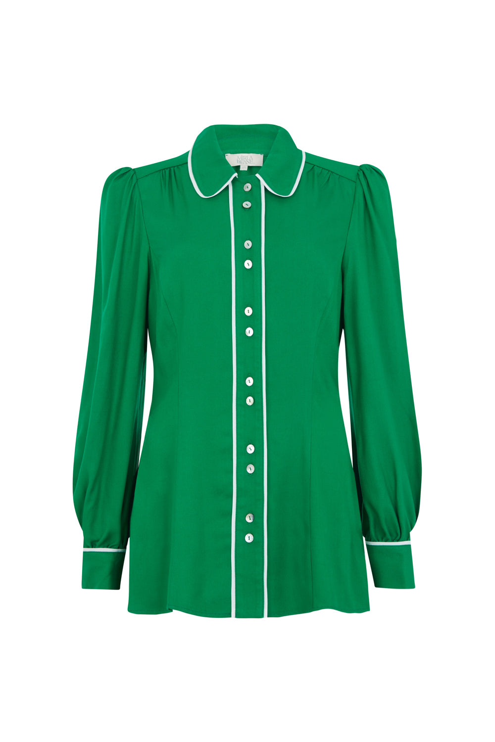 Mirla Beane Women's Chloe Blouse Green In Green