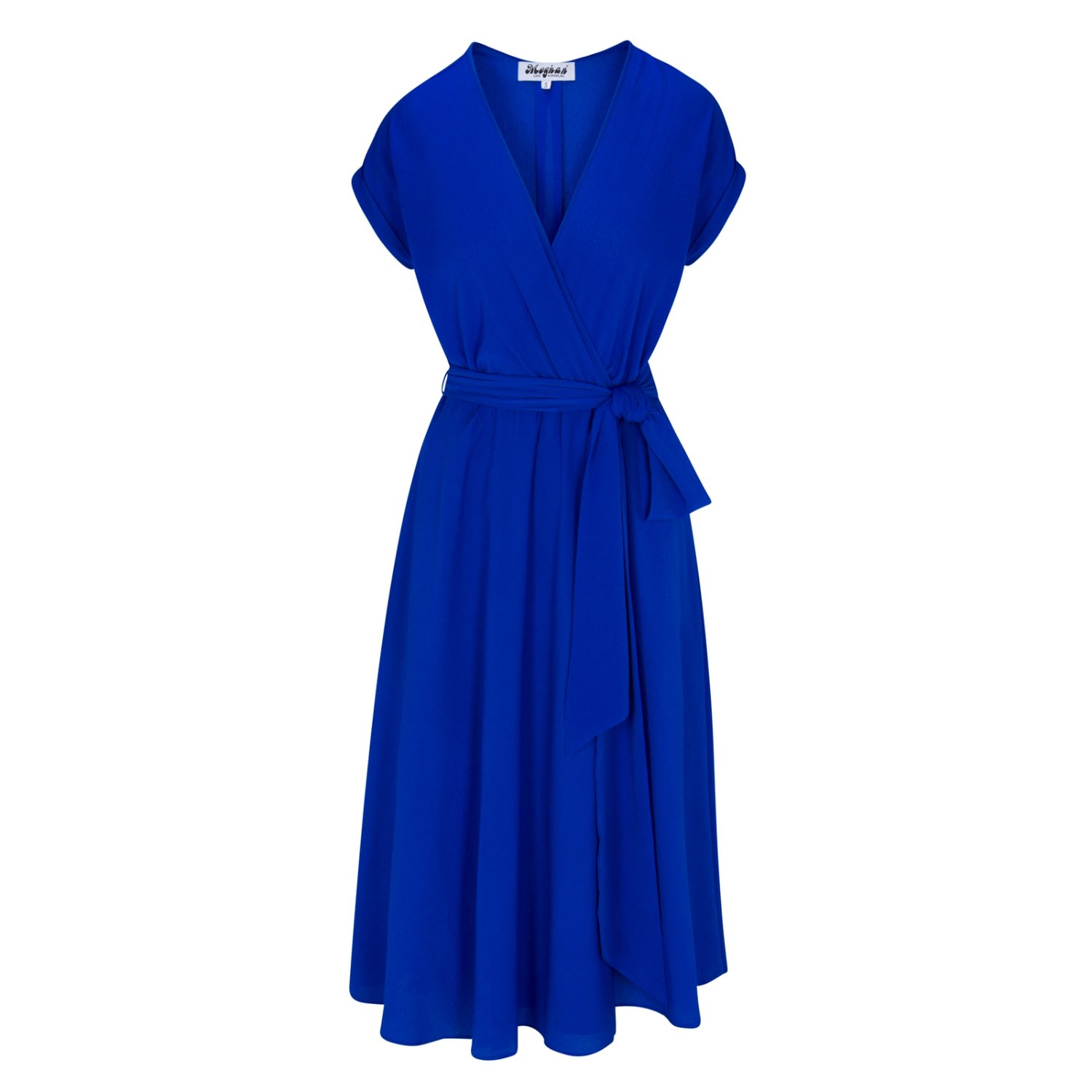 Meghan Fabulous Women's Blue Jasmine Midi Dress - Royal