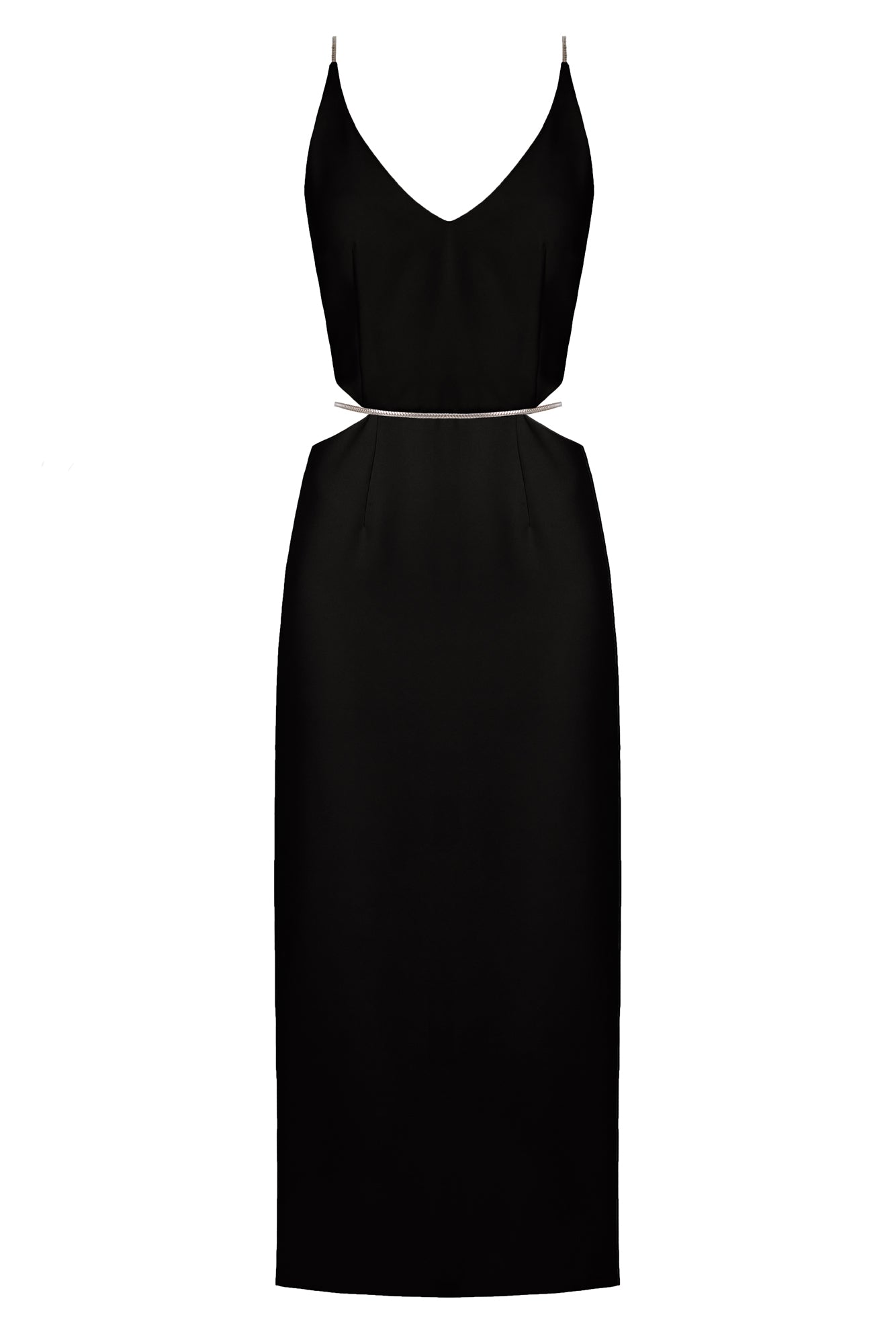 Women’s Alma Black Cut Out Midi Dress Small Undress