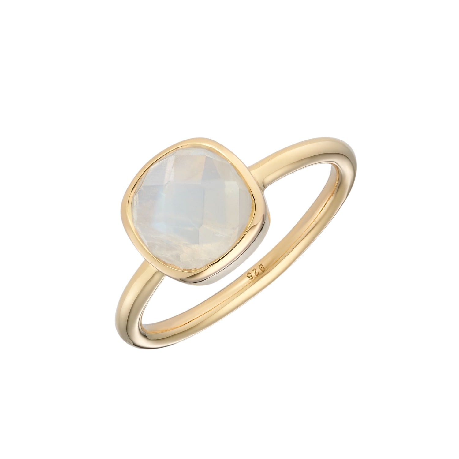 Women’s Gold / White Mondello Moonstone Gold Vermeil Ring | Auree Jewellery