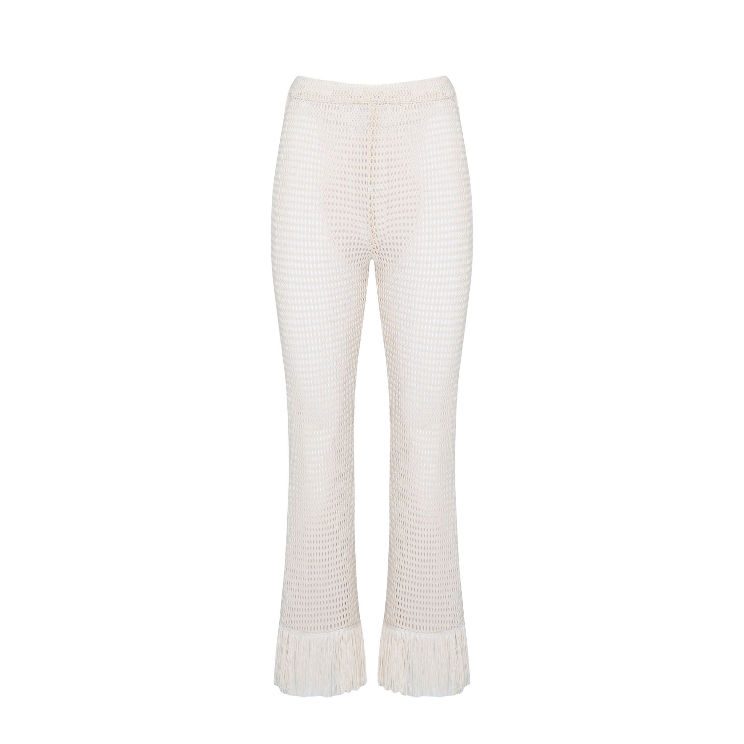 State Of Georgia Women's Neutrals The Erika Knitted Pull On Pants Soft Latte Cream