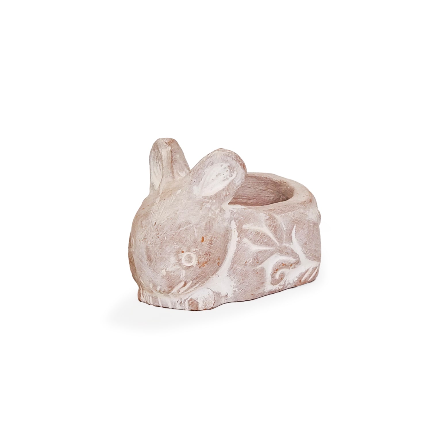 Neutrals Terracotta Tea Light Candle Holder - Rabbit Korissa