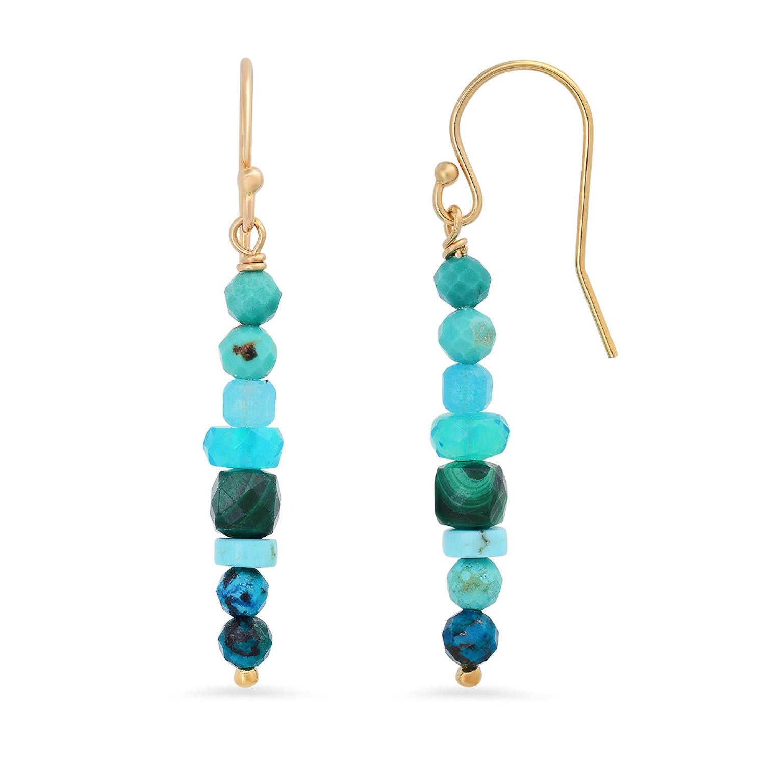 Women’s Neon Blue Opal Earrings Soul Journey Jewelry