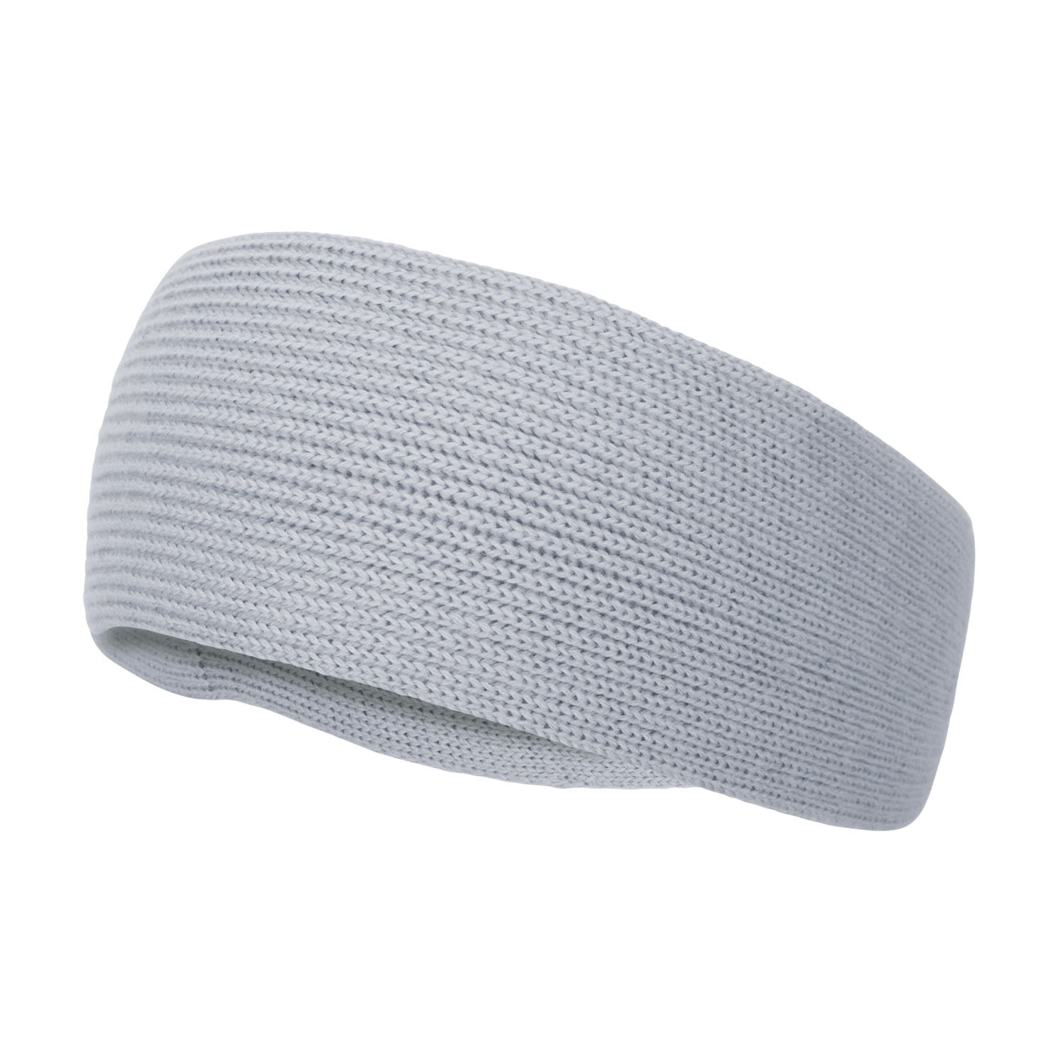 Women’s Merino Activewear Leven Ribbed Headband - Light Grey One Size Paul James Knitwear