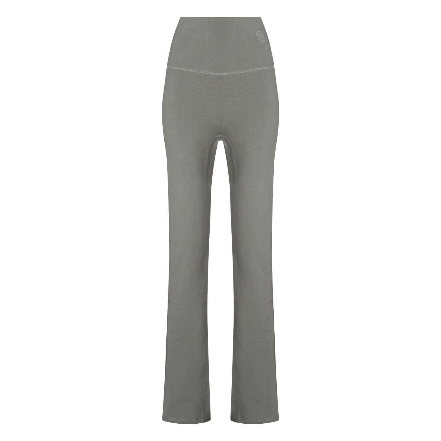 The Koozy Women's Ellis Straight Leg Pants In Pima Cotton In Olive Green In Green