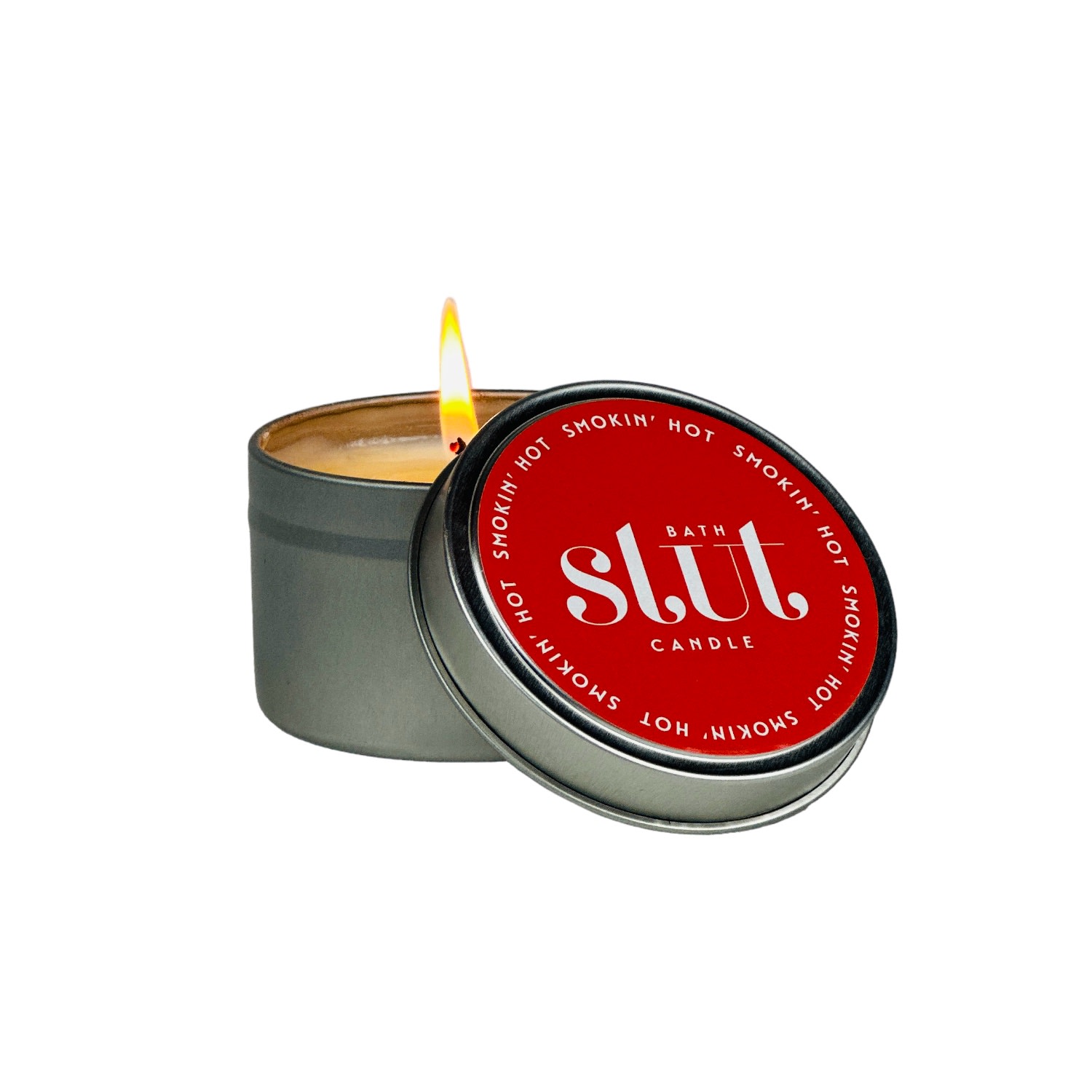 Bath Slut Red Smokin' Hot Soy Wax Candle - Jasmine In Red