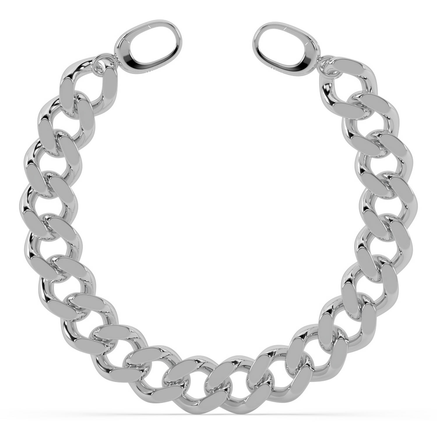 Women’s Silver Bold Cuban Link Bracelet Oni Fine Jewelry