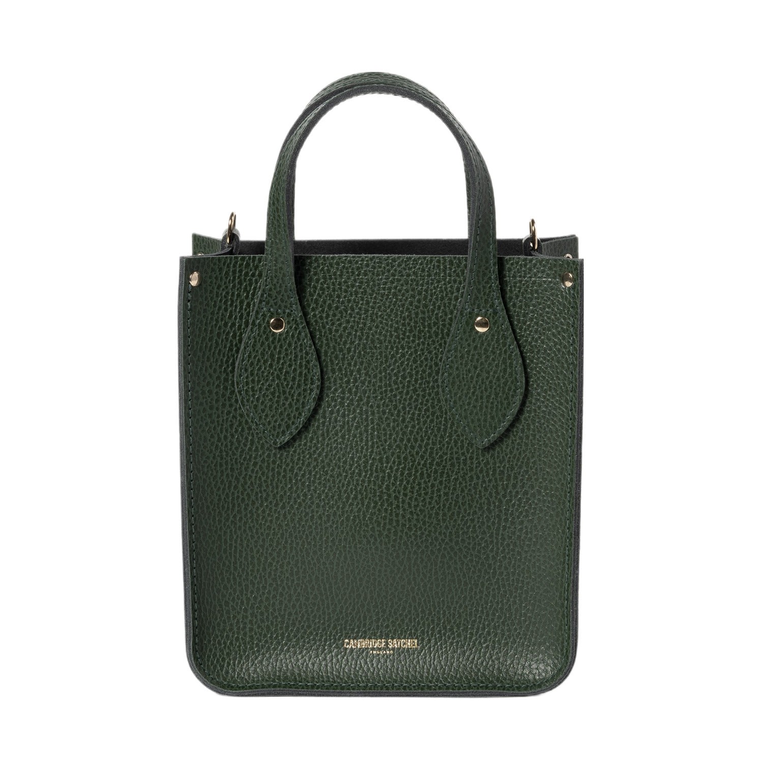 Women’s The Mini Tote Racing Green Celtic Grain The Cambridge Satchel Co.