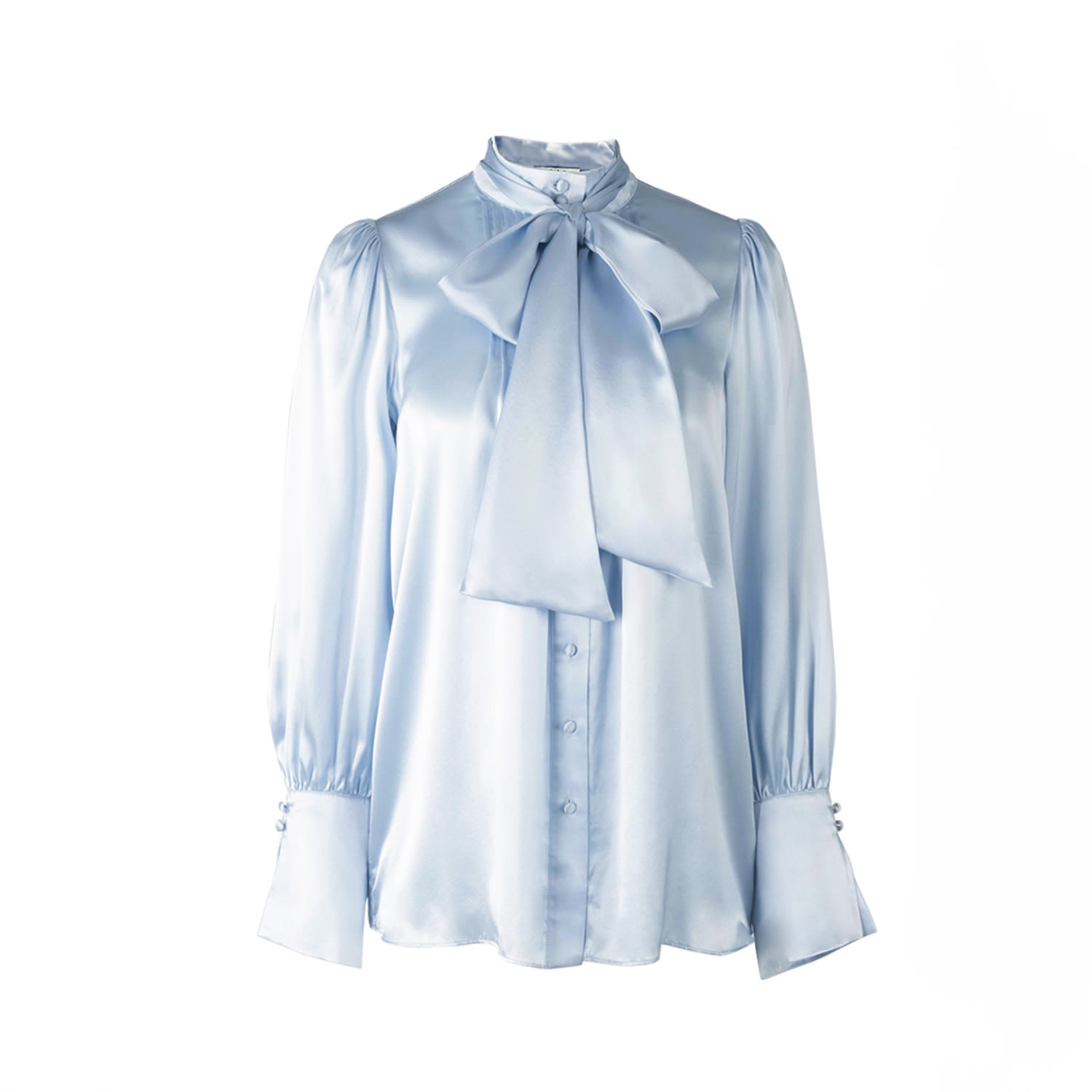 Solgo Atelier Women's Phaius Silk Blouse Blue In Blue