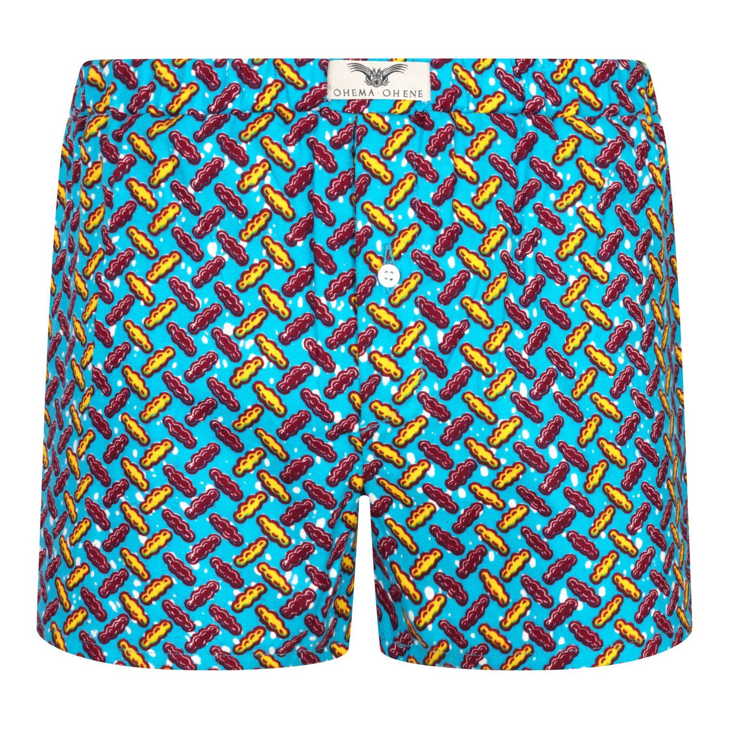 Ohema Ohene Men's Boxer Shorts-blue Cocobean In Blue