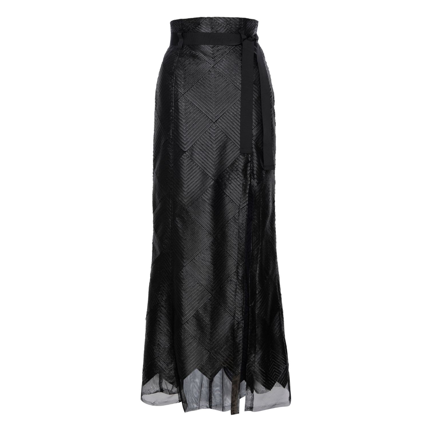 Lahive Women's Black Peyton Leather Like Skirt