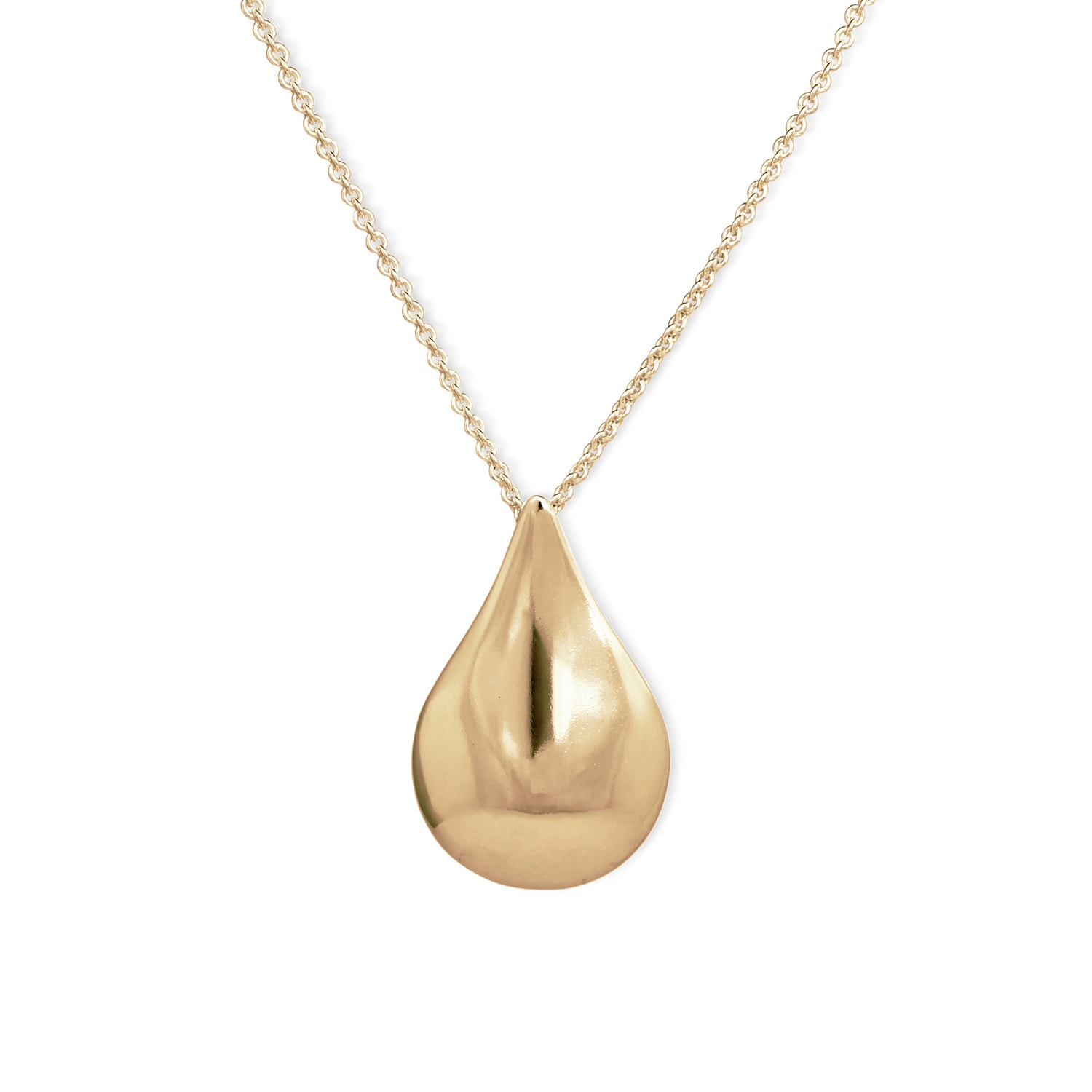 Freya & Thor Of Sweden Women's Tear Of Freya Necklace - Vermeil Gold Mid In Gold