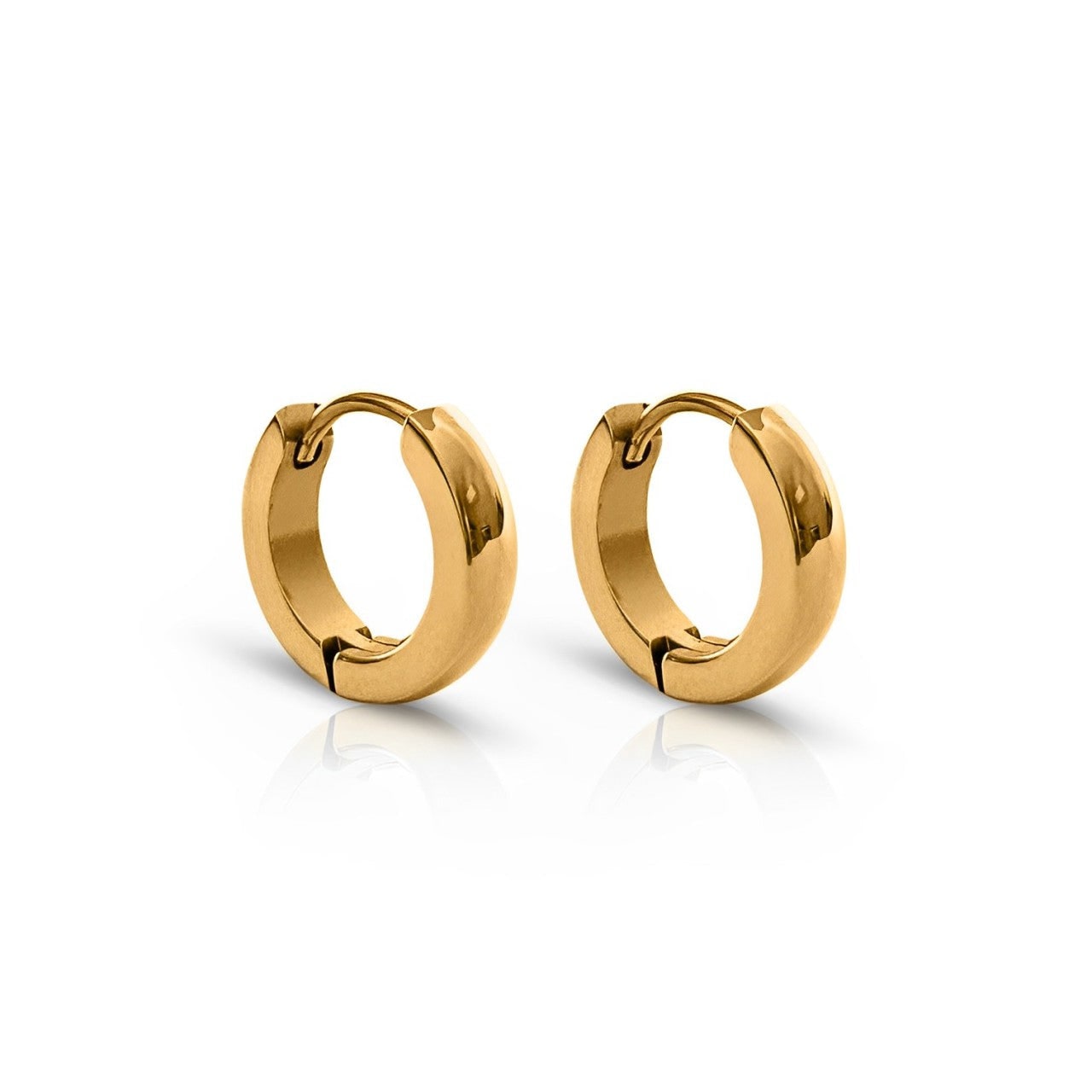 Ever Jewellery Women's Trackside Gold Huggie Earrings In Gold