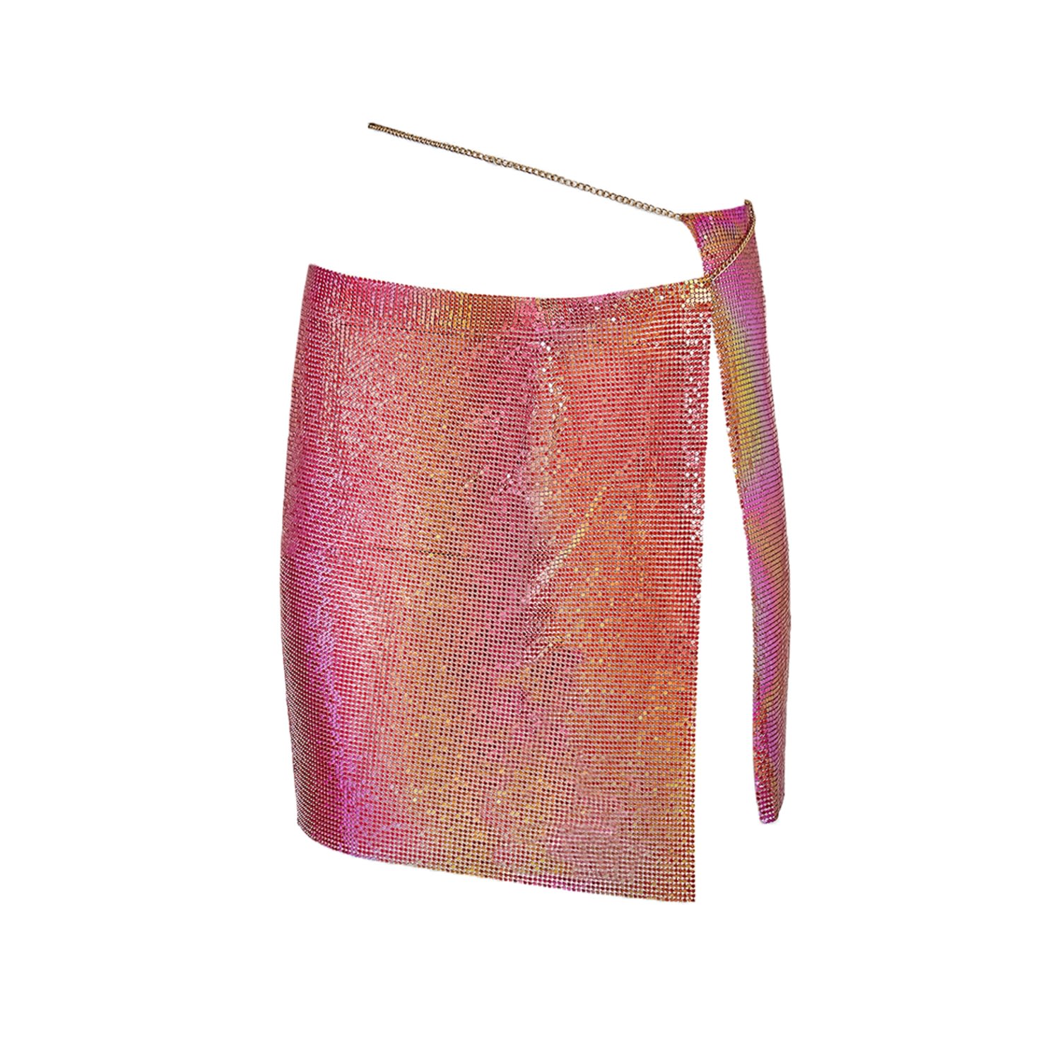 Aulala Paris Women's The Radiance - Metalic Wrap Cover-up Skirt Ruby Red
