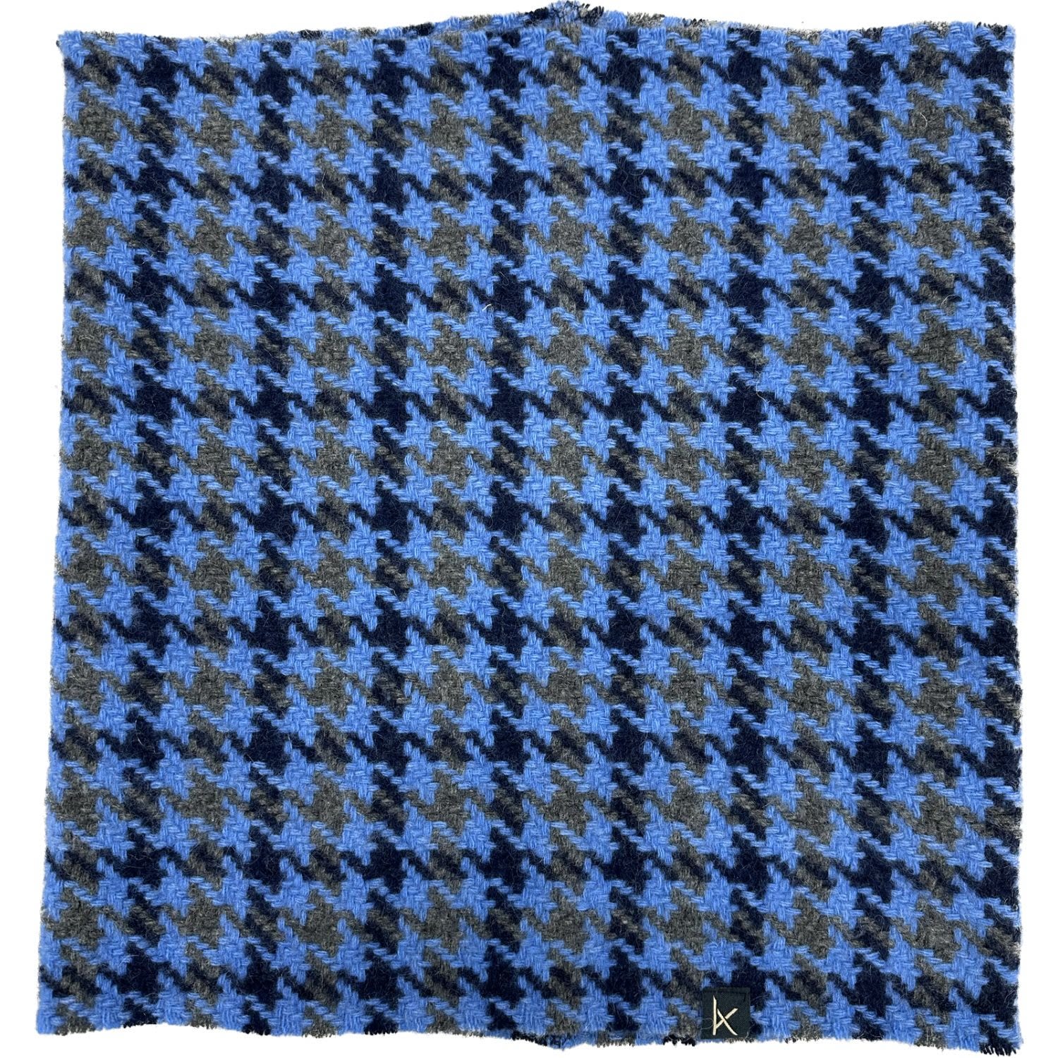 Women’s Deluxe Blues Houndstooth Cashmere Snood Kinalba